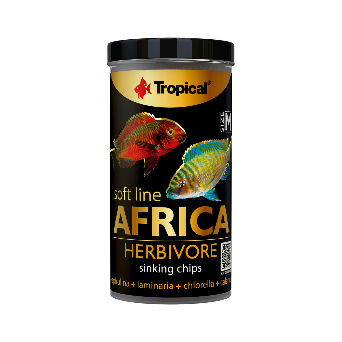 Tropical Soft Line Africa Herbivore Chips Size M Pul Yem 250 Ml - 130 Gr 5900469675748