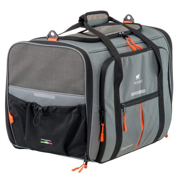 Ferplast Voyager Carrier Pro 450 Kedi &amp; Köpek Taşıma Çantası Gri - 50 x 39 x 39 Cm 8010690215570