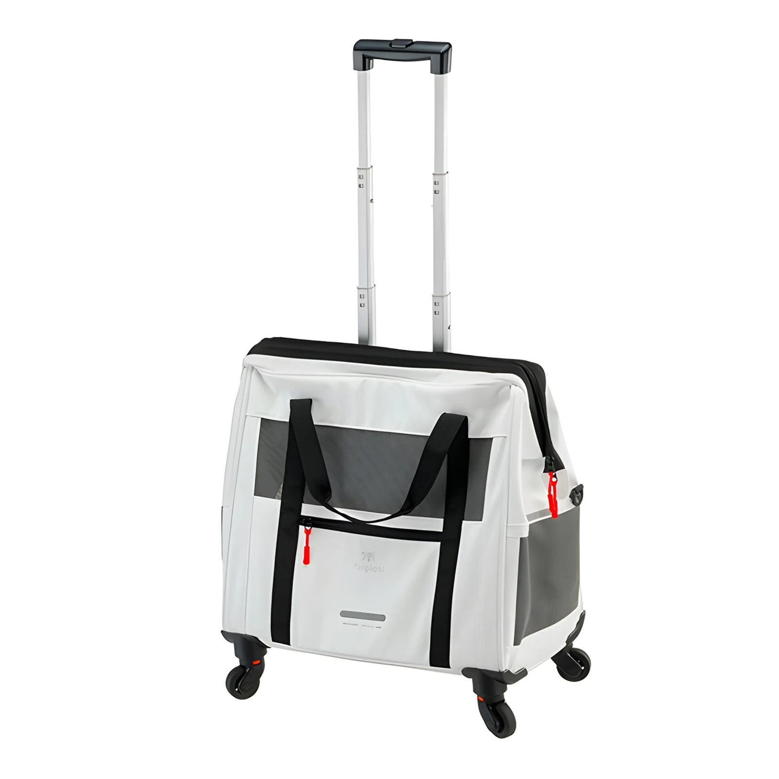 Ferplast Voyager 450 Tekerlekli Kedi &amp; Köpek Taşıma Çantası Beyaz - 46 x 26 x 48 Cm 8010690216010