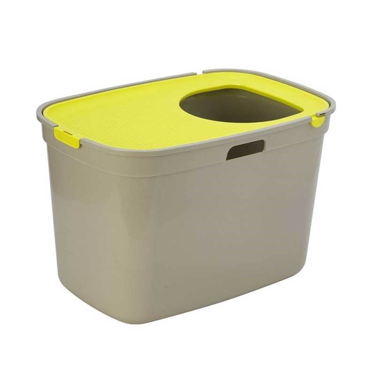 Moderna Top Cat Kapalı Kedi Tuvaleti Gri - Sarı 59 x 39 x 38 Cm 5412087015931