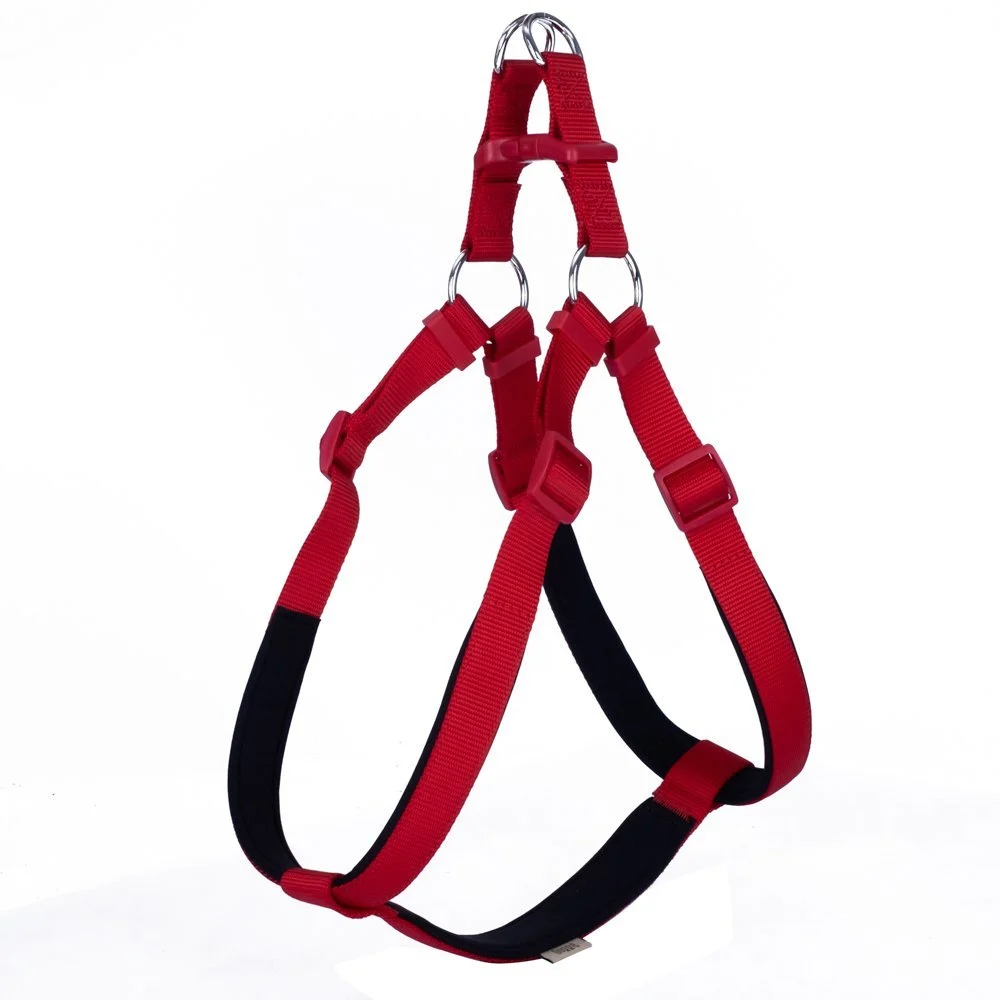 Doggie Konforlu Dokumadan El Yapımı Ronin Model Köpek Göğüs Tasması Xxl - 3 x 70 - 80 Cm - Kırmızı 8680782118784