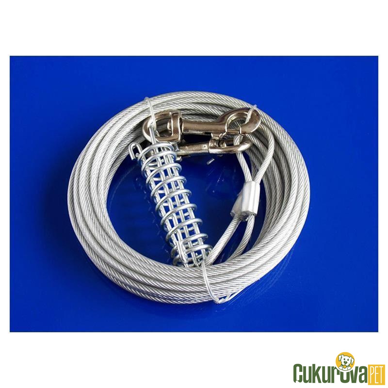 Eastland Bahçe İçin Yaylı Çelik Köpek Bağlama Halatı 9 M