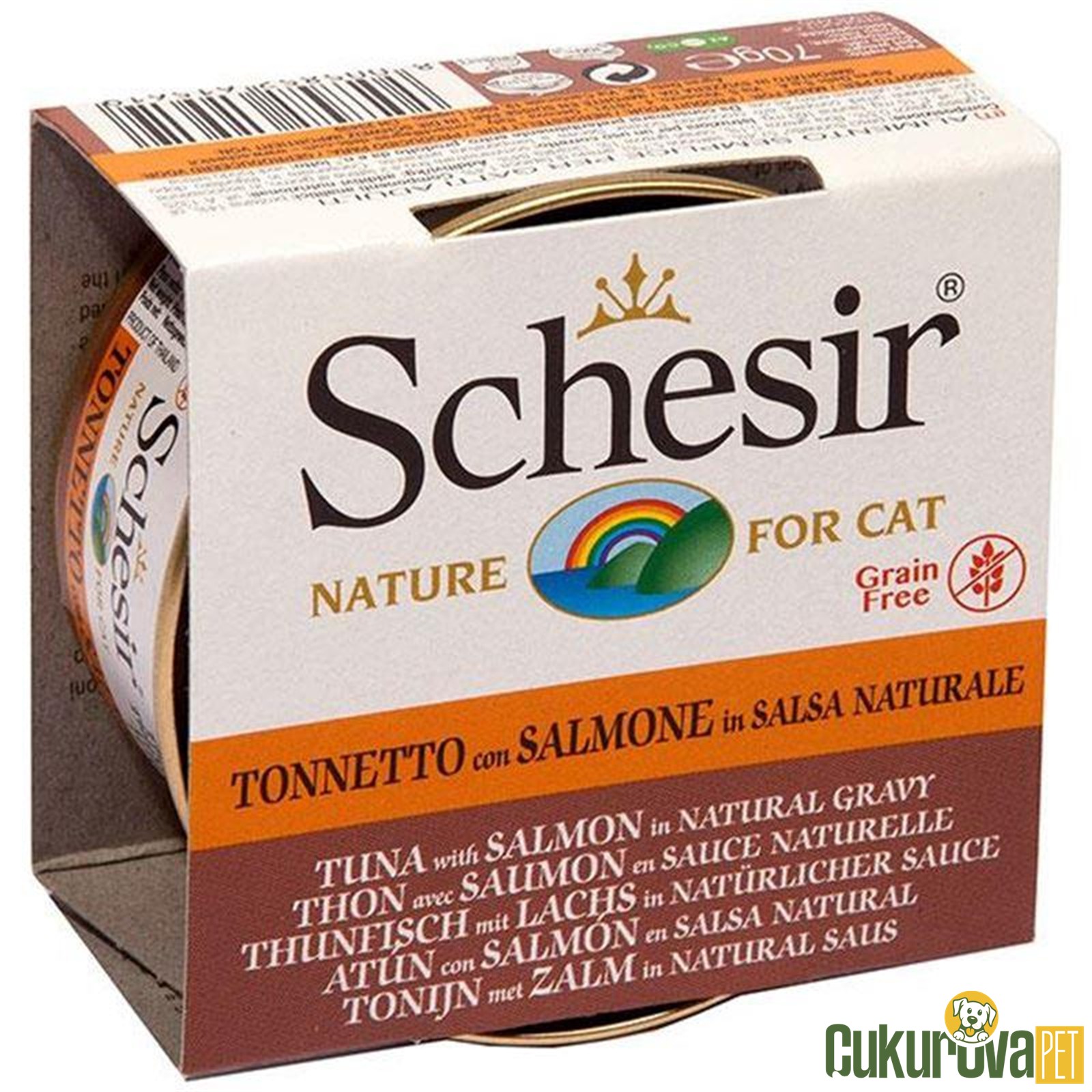Schesir Soslu Ton Ve Somonlu Kedi̇ Konservesi̇ - 70 Gr