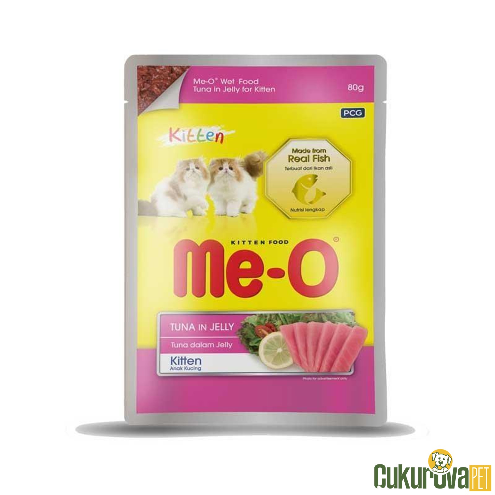 Me-O Kitten In Jelly Ton Balıklı Yavru Kedi Yaş Maması 80 Gr