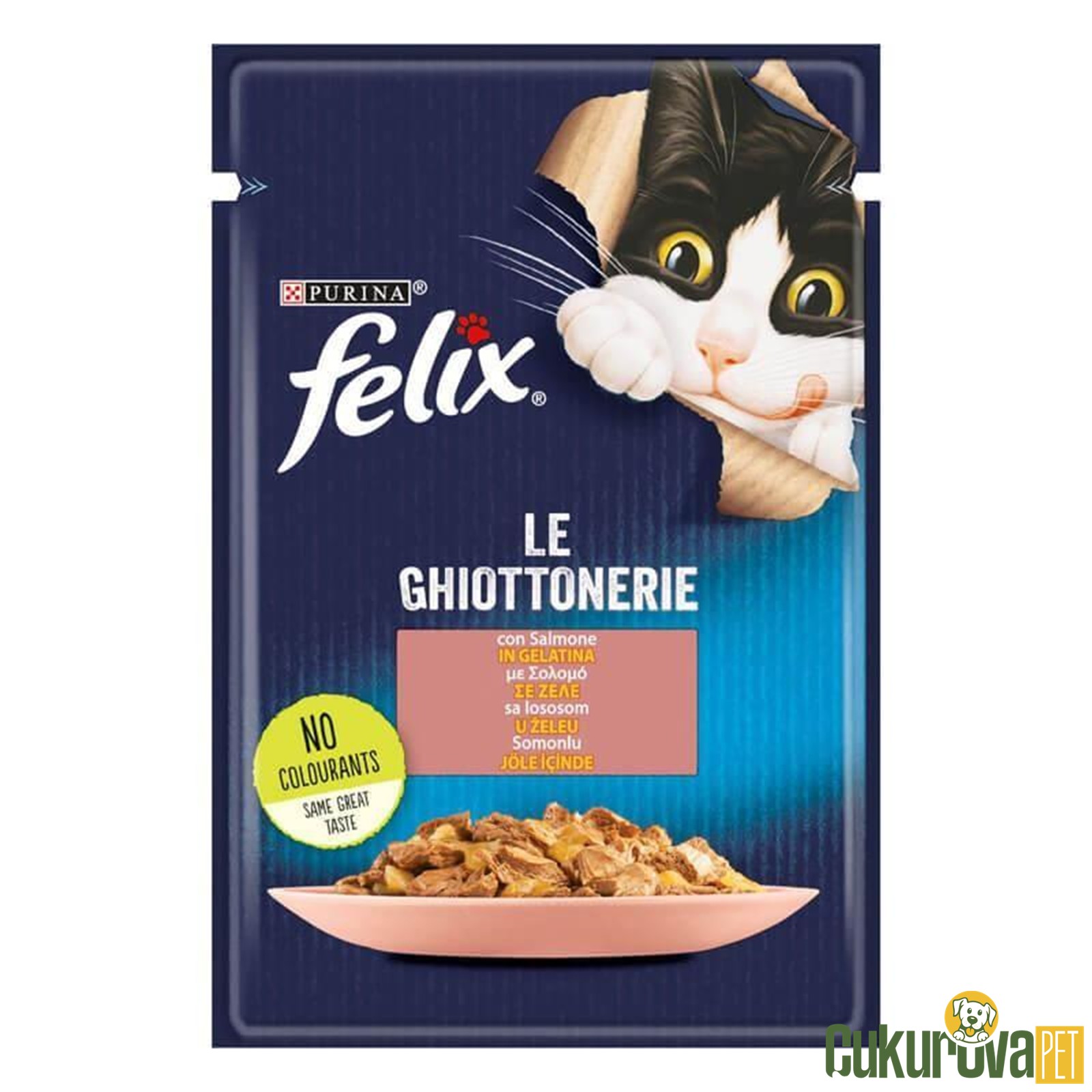 Felix Somonlu Yetişki̇n Kedi̇ Yaş Maması Pouch 85 Gr