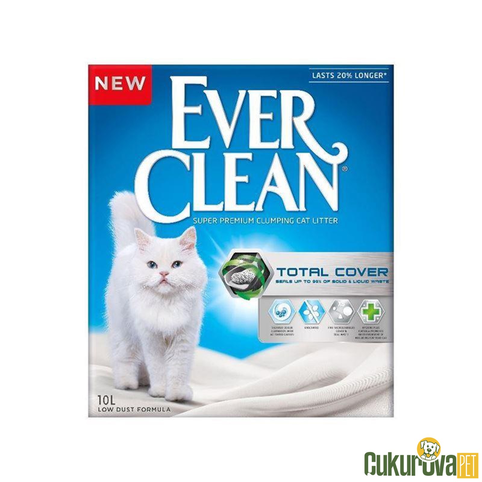 Ever Clean Total Cover Koku Önleyi̇ci̇ Kedi̇ Kumu 10 L