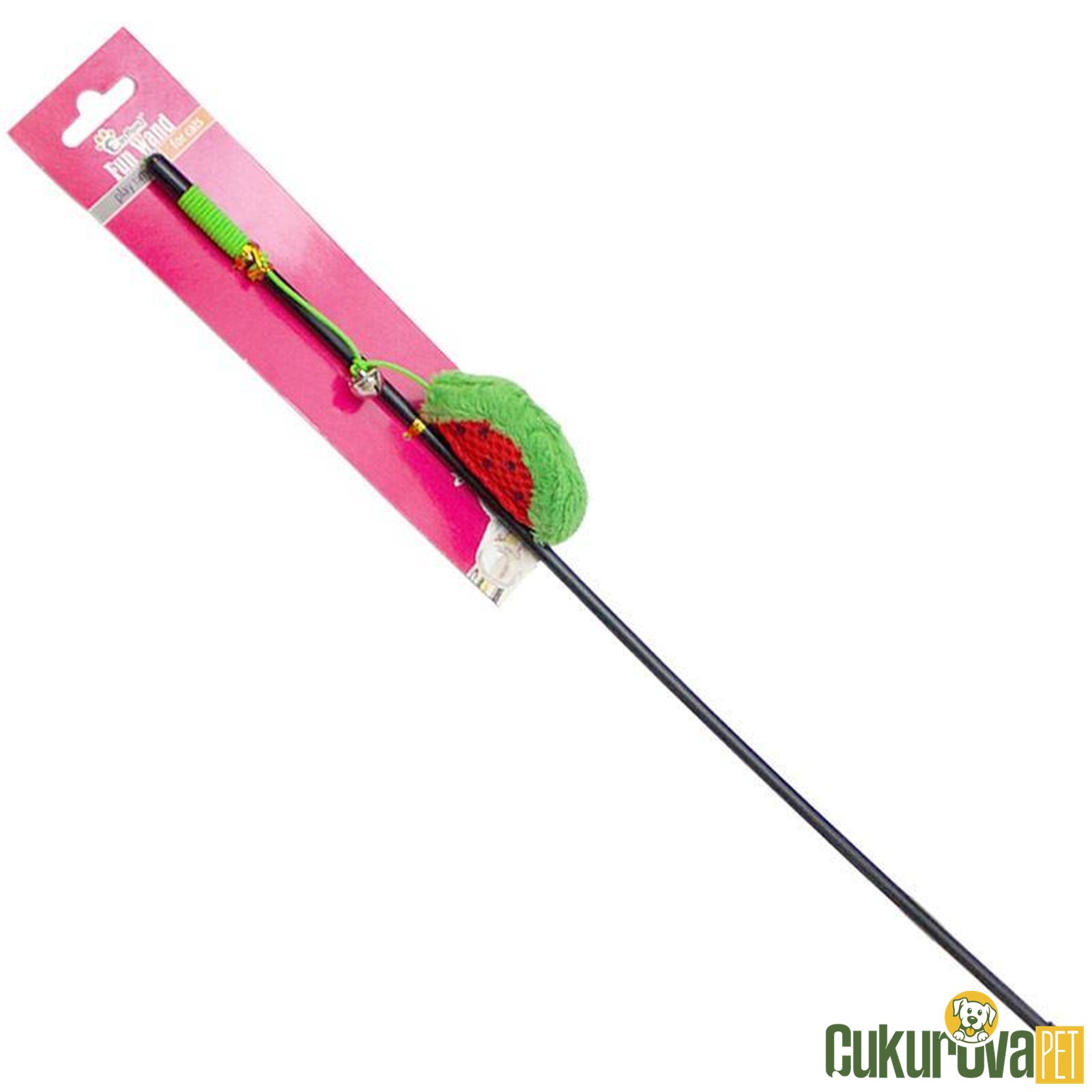 Eastland Karpuzlu Kedi Otlu Olta Kedi Oyuncağı 44 Cm