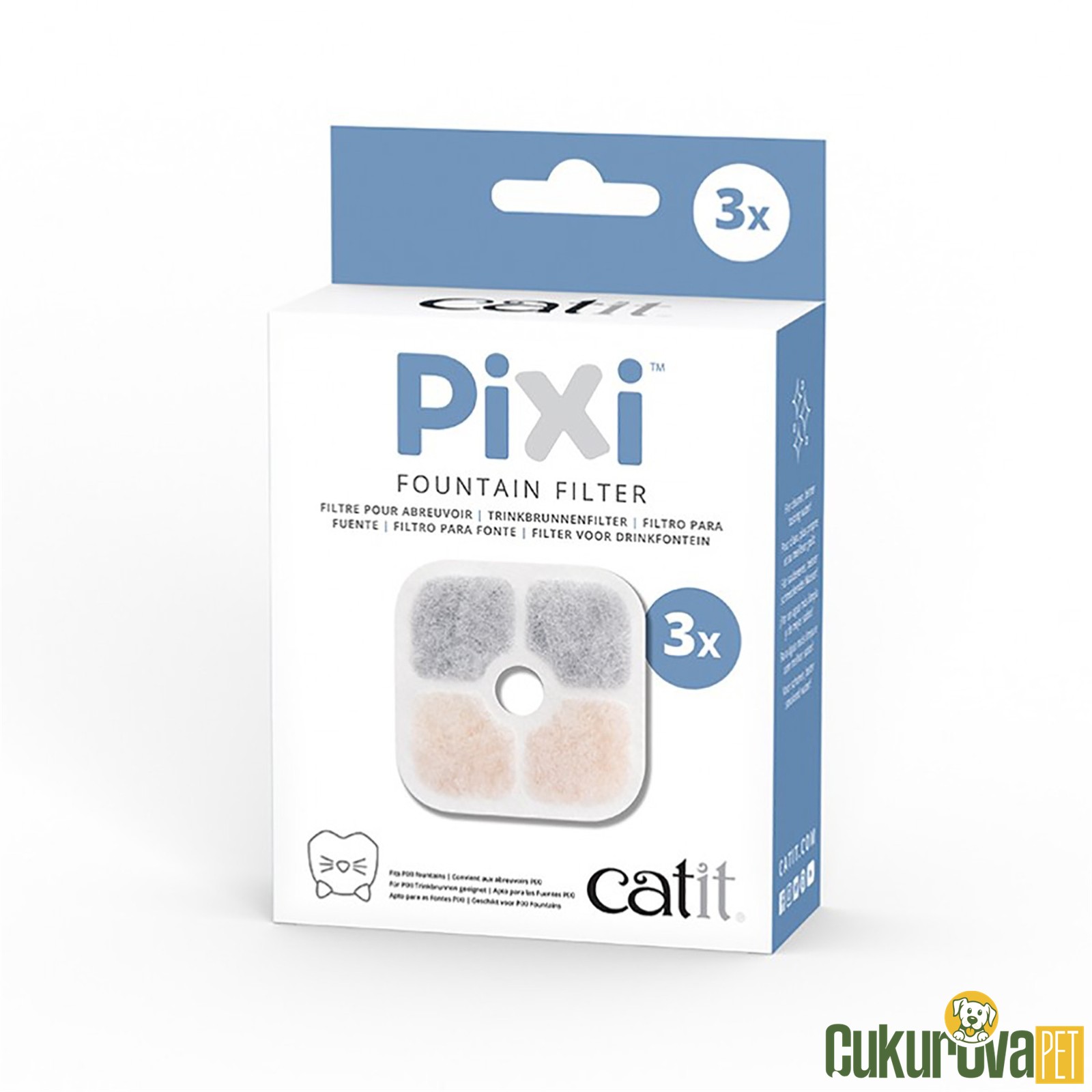 Catit Pixi Kedi̇ler İçi̇n Otomatik Su Kabı Fi̇ltresi̇ 3'lü