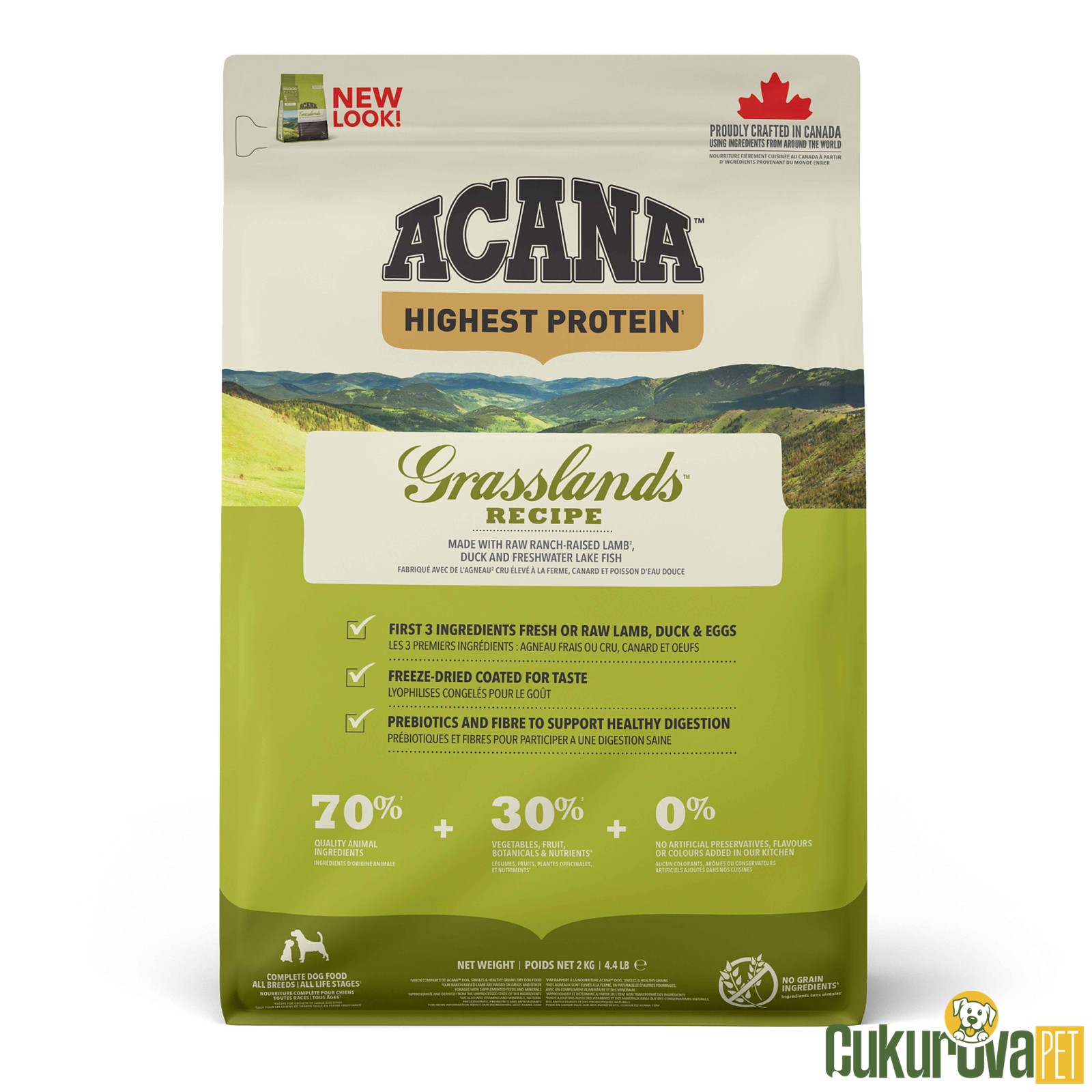 Acana Grasslands Recipe Tüm Yaşam Evreleri İçin Köpek Maması 2 Kg