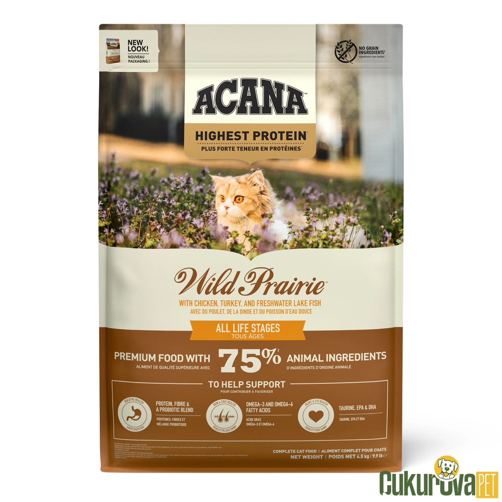 Acana Wild Prairie Tüm Yaşam Evreleri İçin Kedi̇ Maması 4.5 Kg