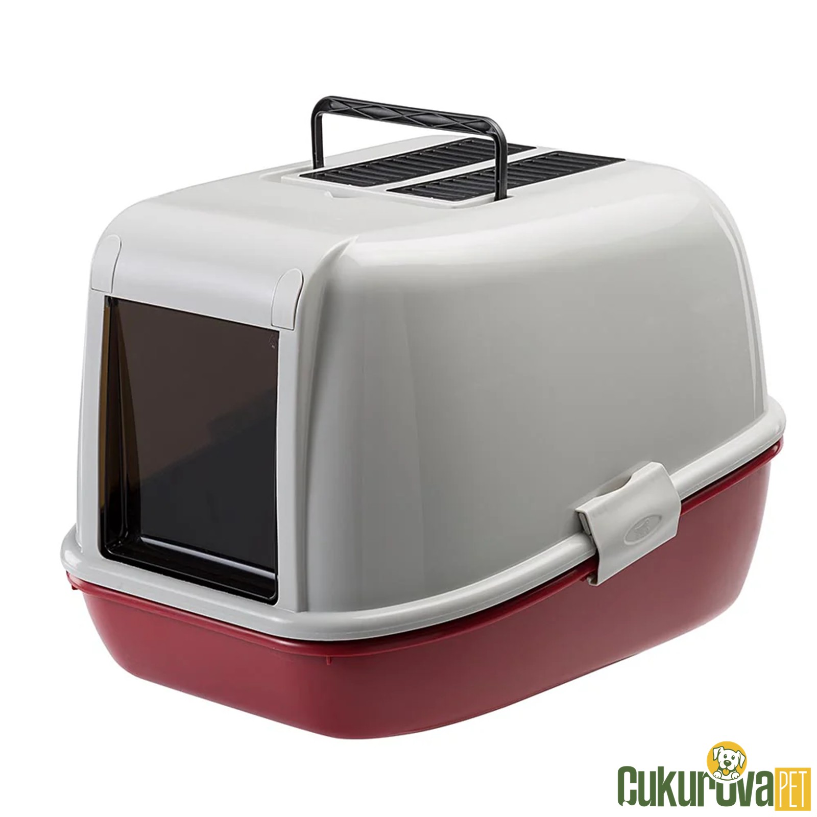 Ferplast Kedi̇ Tuvalet Magix - Bordo 45,5 x 55,5 x 39 Cm