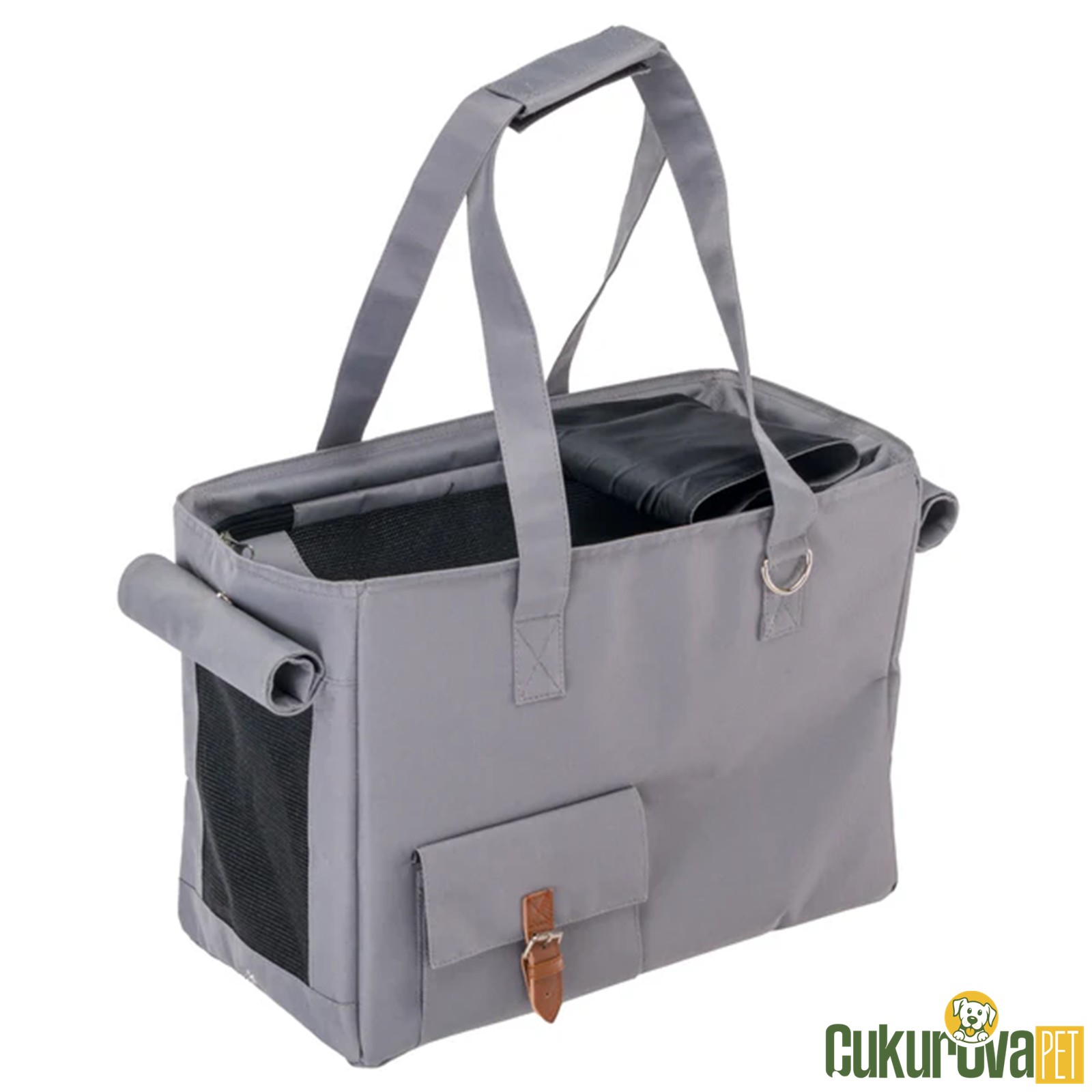 Ferplast Jetset Kumaş Kedi̇ & Köpek Taşıma Çantası - Gri̇
