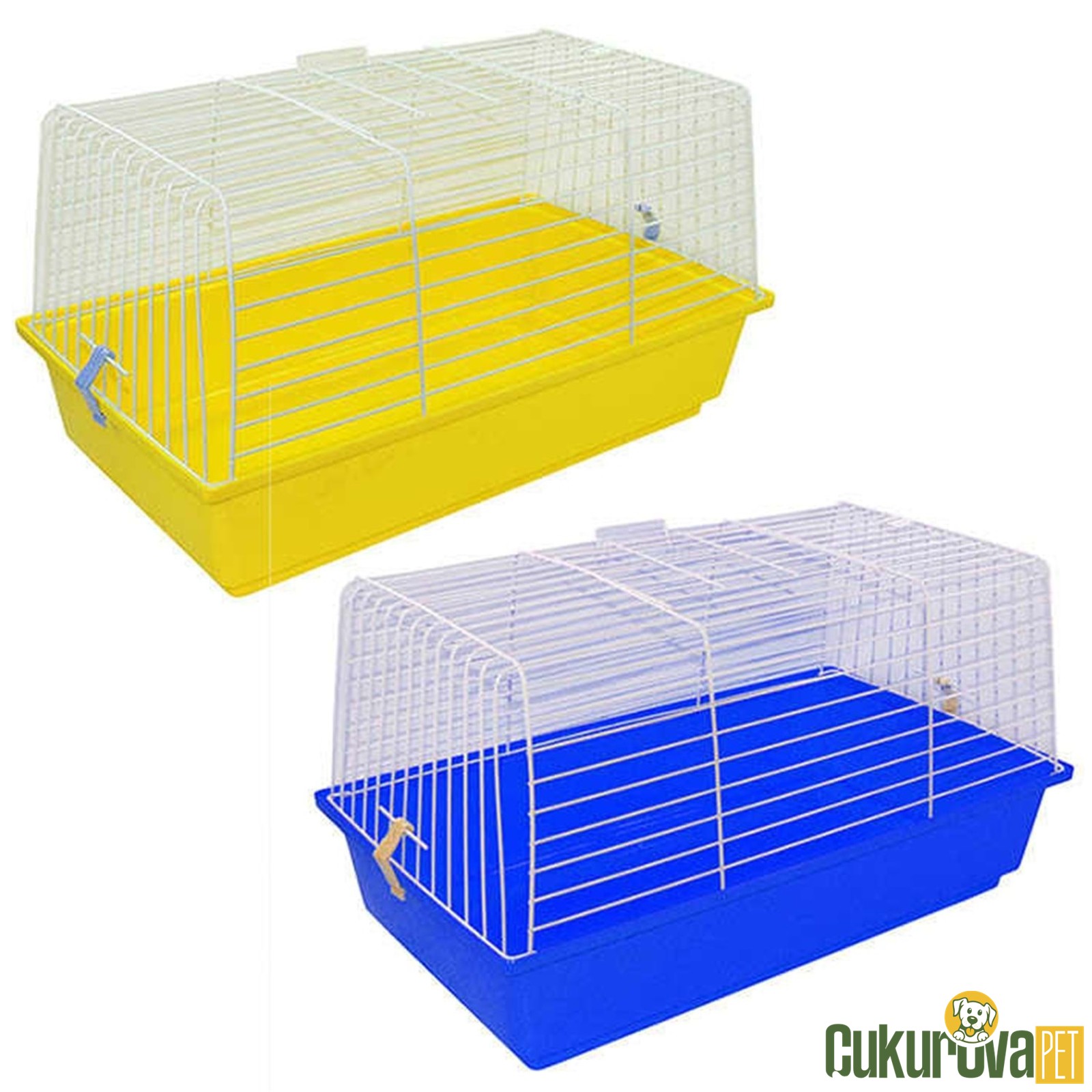 Dayang Tavşan Kafesi Sarı - 59 x 35.5 x 31.5 Cm