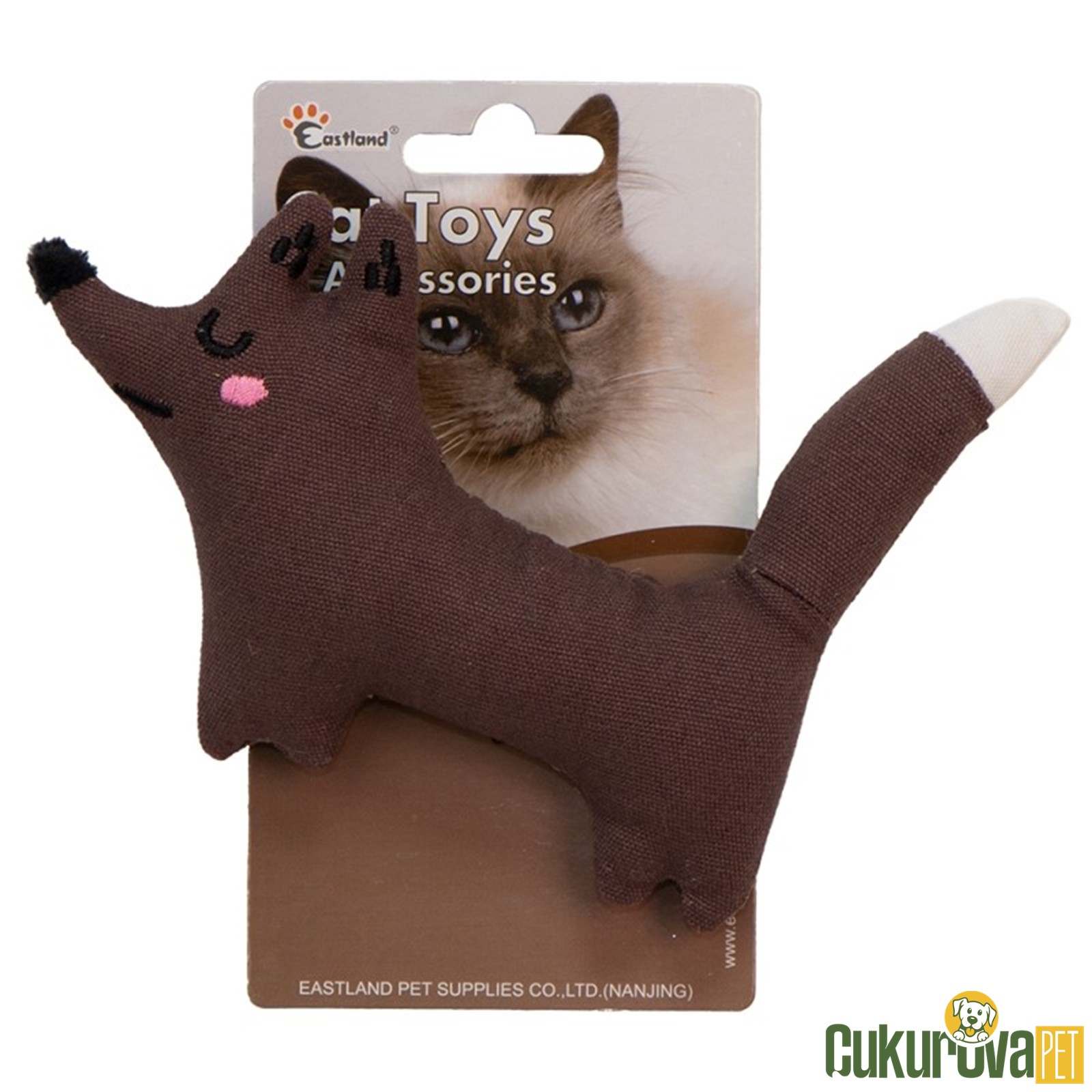 Eastland Kedi̇ Oyuncaği Catnipli Hışırtılı Peluş Ti̇lki̇ 16.5 Cm