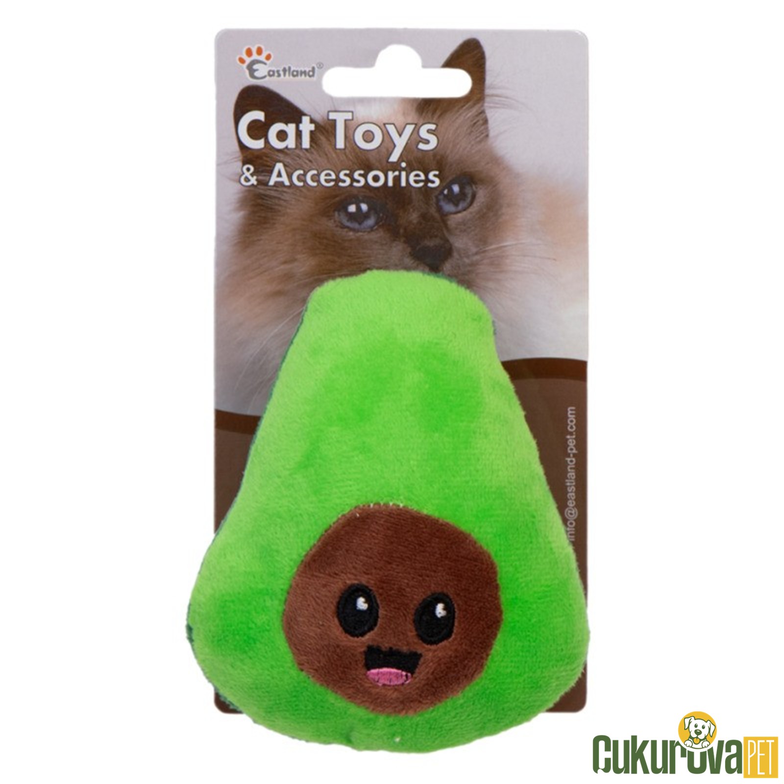 Eastland Kedi̇ Oyuncağı Catnipli Hışırtılı Peluş Avokado 11.5 Cm