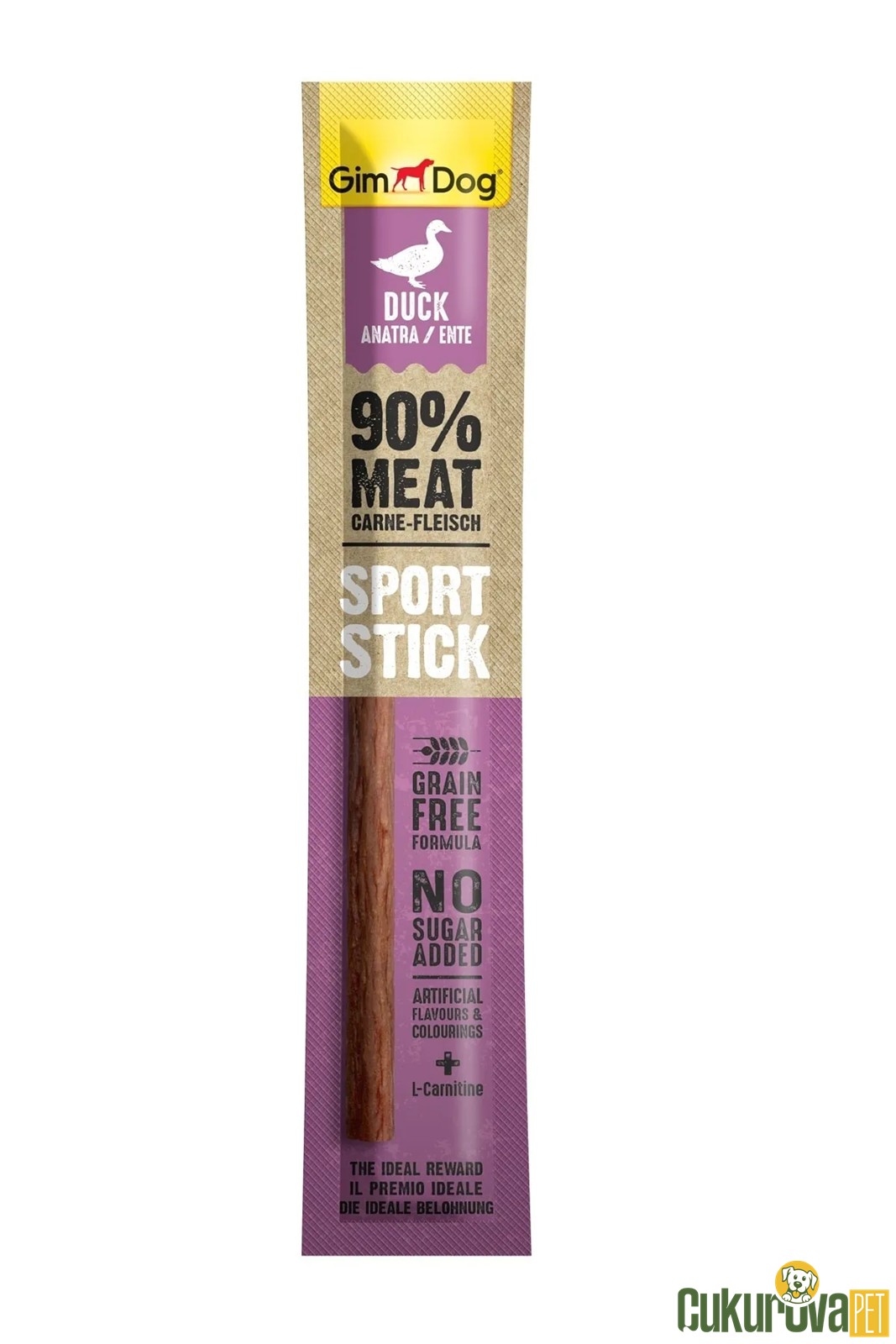 Gimdog Sport Sticks Ördek & L - Carnitinli Köpek Ödül Çubuğu 12 Gr