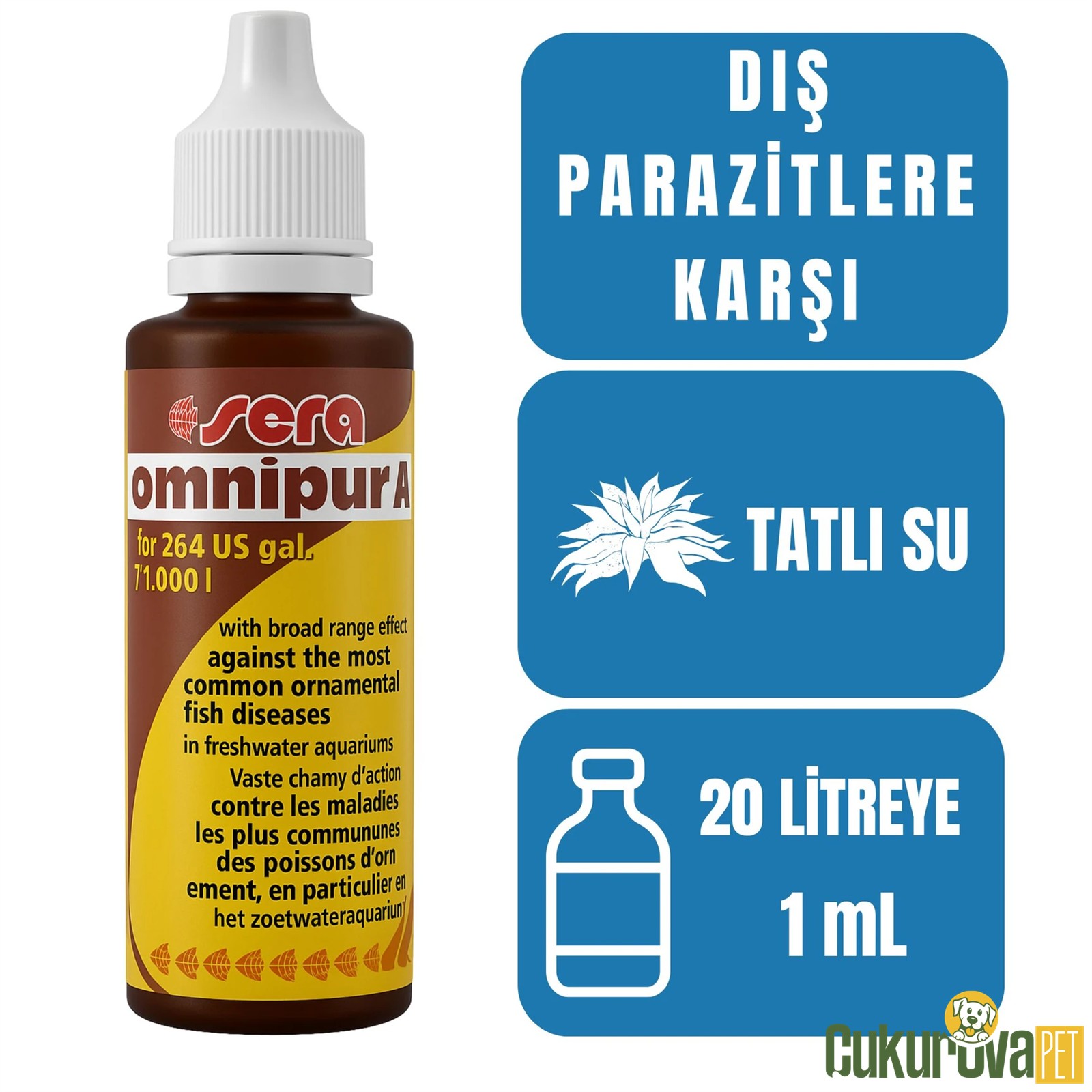 Sera Omnipur Akvaryum Bakım İlacı 50 Ml