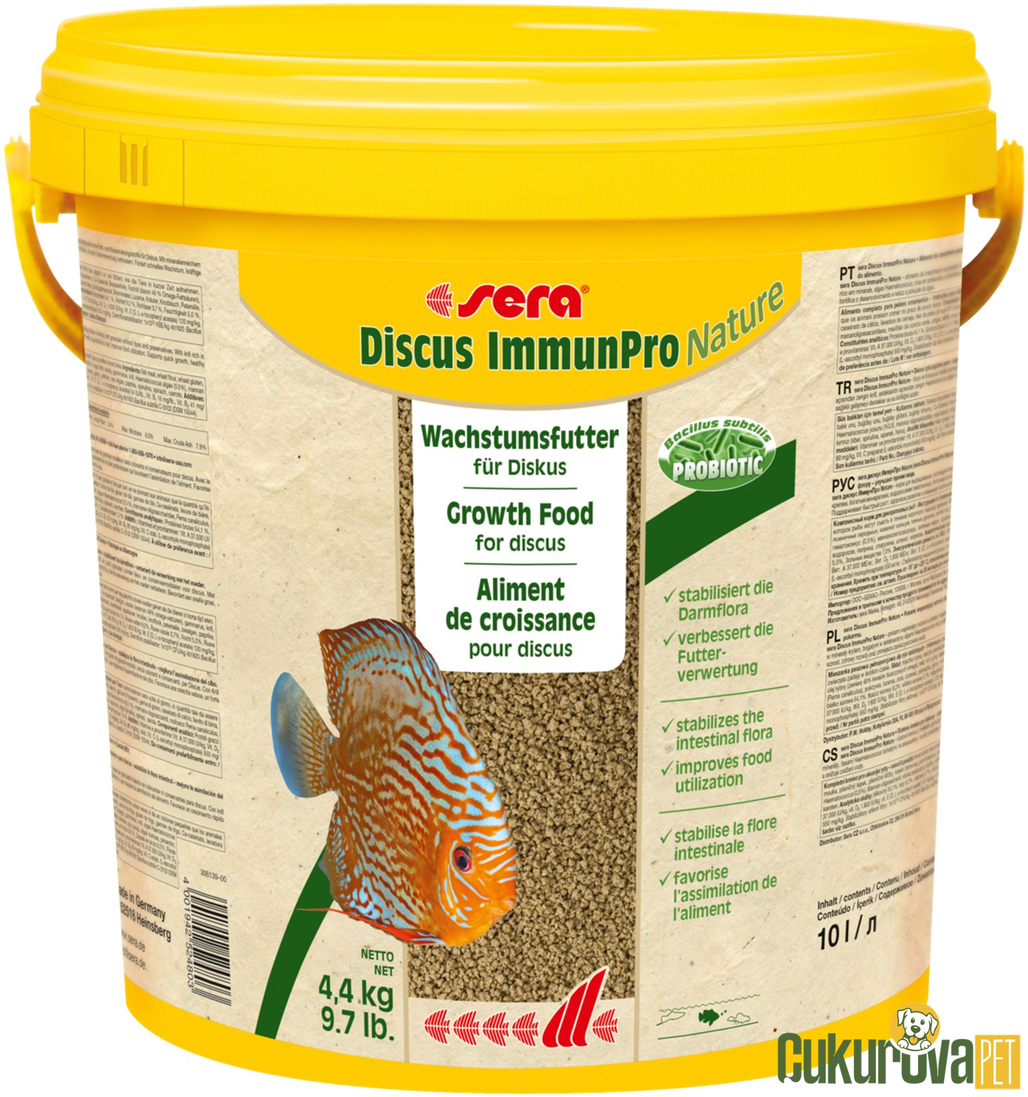 Sera Discus ImmunPro Nature Granül Yem 10 L - 4.4 Kg