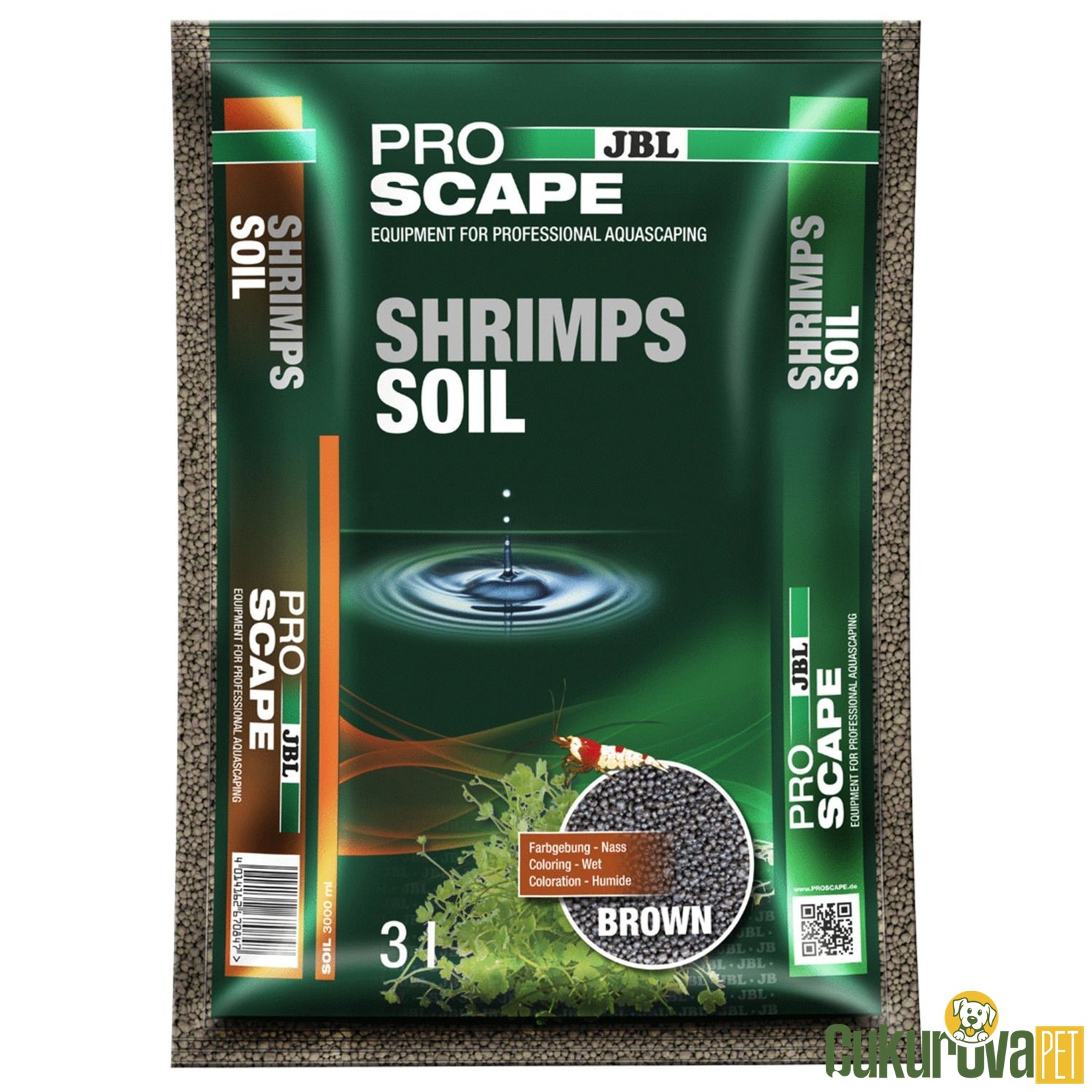 Jbl Pro Scape Shrimps Soil Karides Kumu Kahverengi 1 - 3 Mm / 3 L