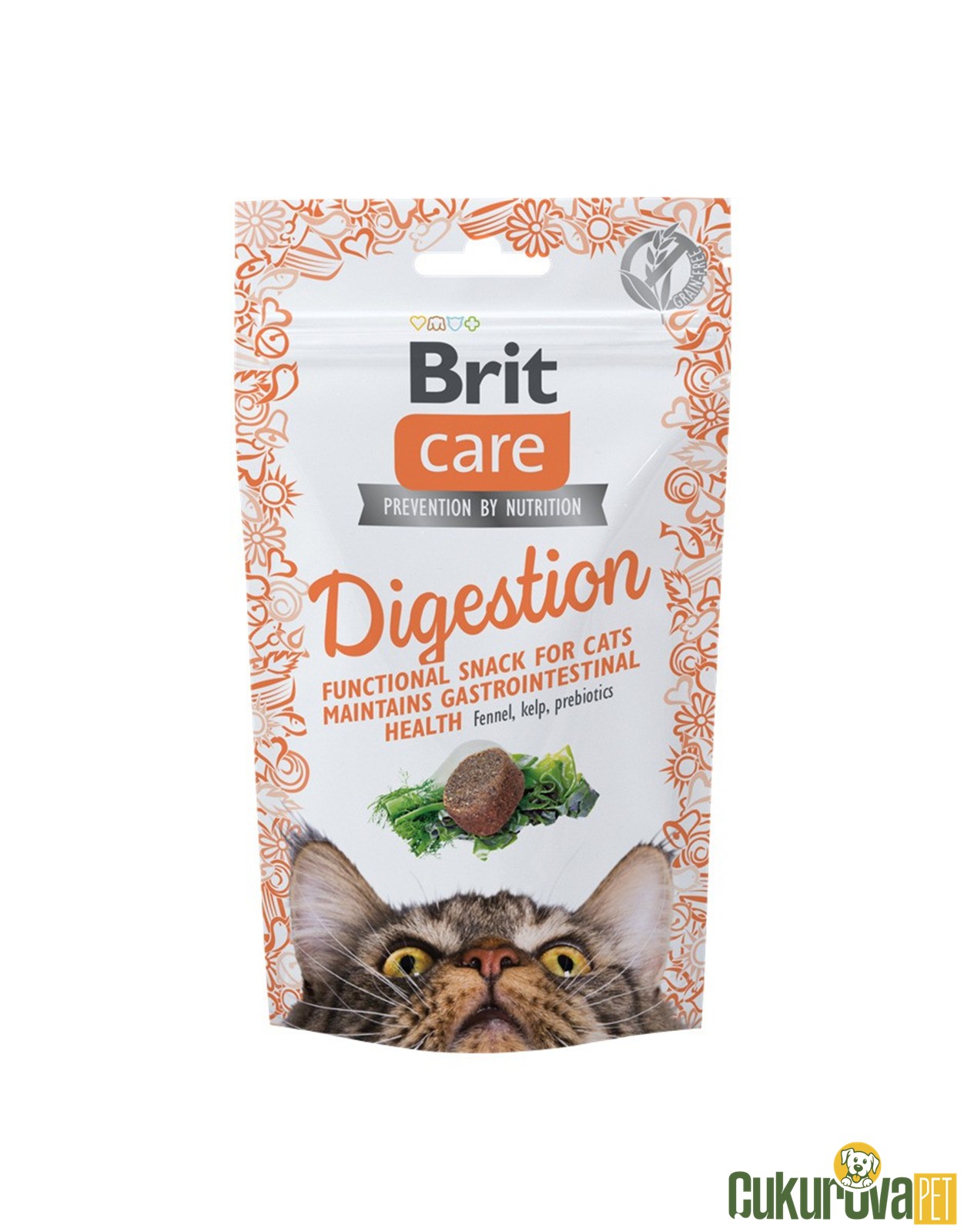 Brit Care Digestion Sindirim Sistemi Destekleyici Tahılsız Kedi Ödül Maması 50 Gr