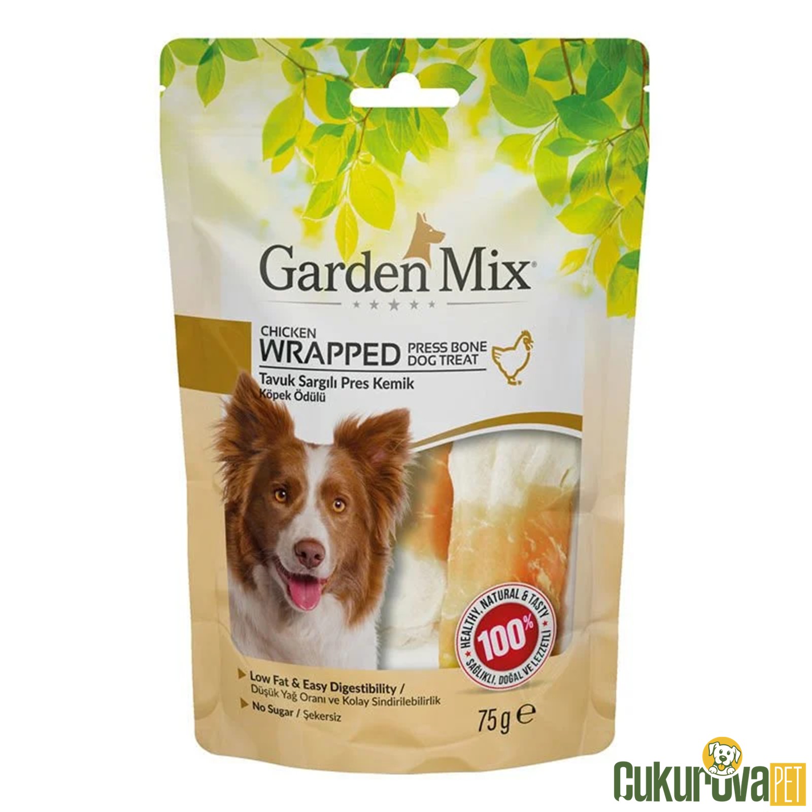 Gardenmix Sargılı Pres Kemi̇k Köpek Ödül Maması 75 Gr