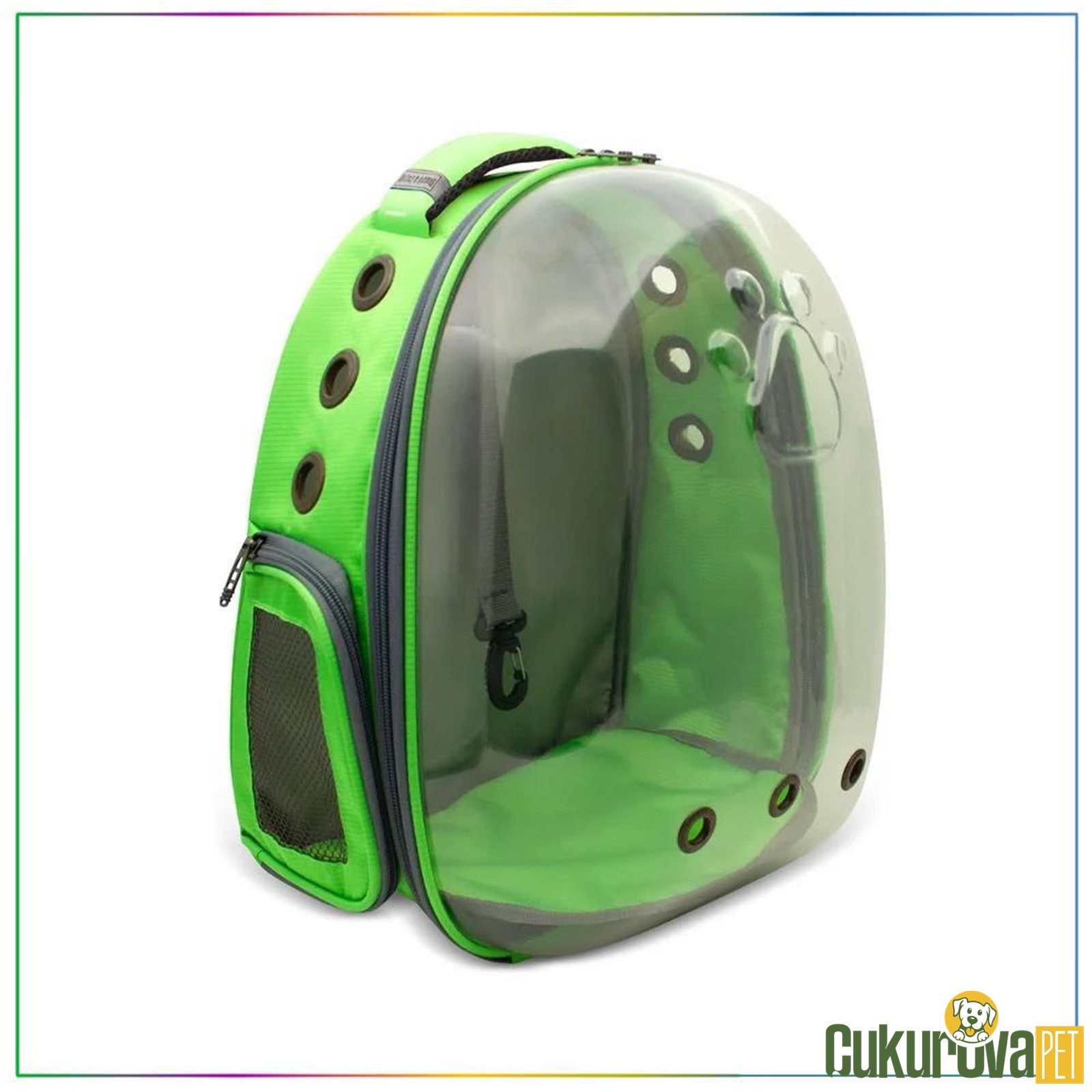 Cattie Yeni̇ Şeffaf Taşıma Sırt Çantası Yeşi̇l - 25 x 30 x 40 Cm