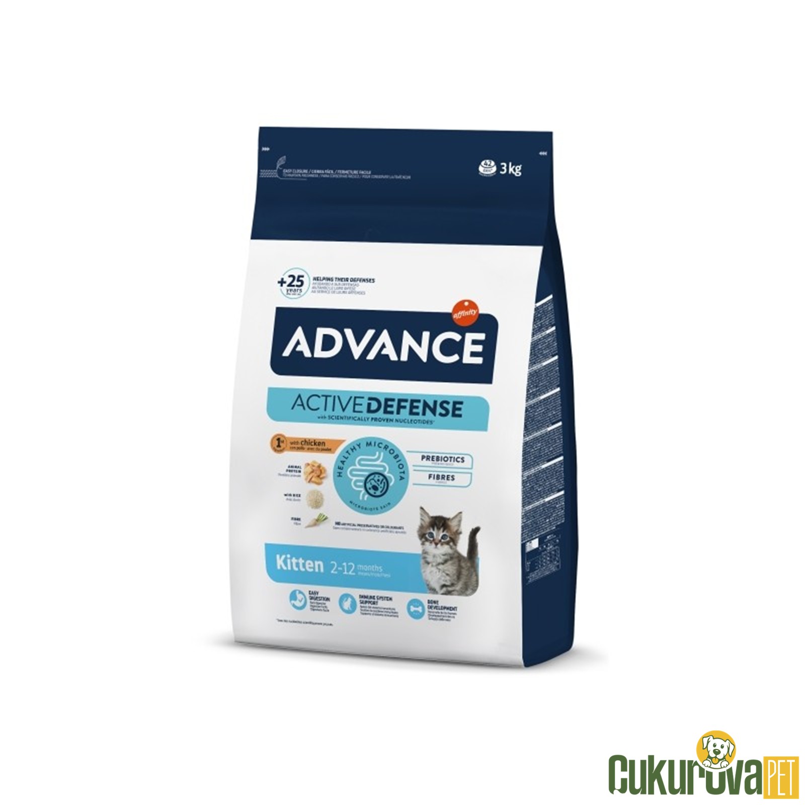 Advance Kitten Tavuklu Ve Pirinçli Yavru Kedi Maması 3 Kg