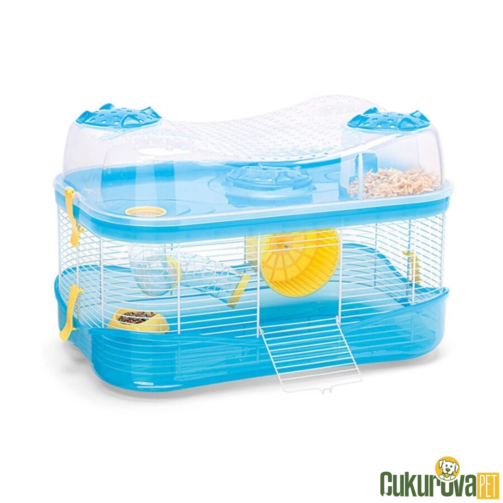 Imac Fantasy Hamster Kafesi - Mavi - 58 x 38 x 38.5 Cm