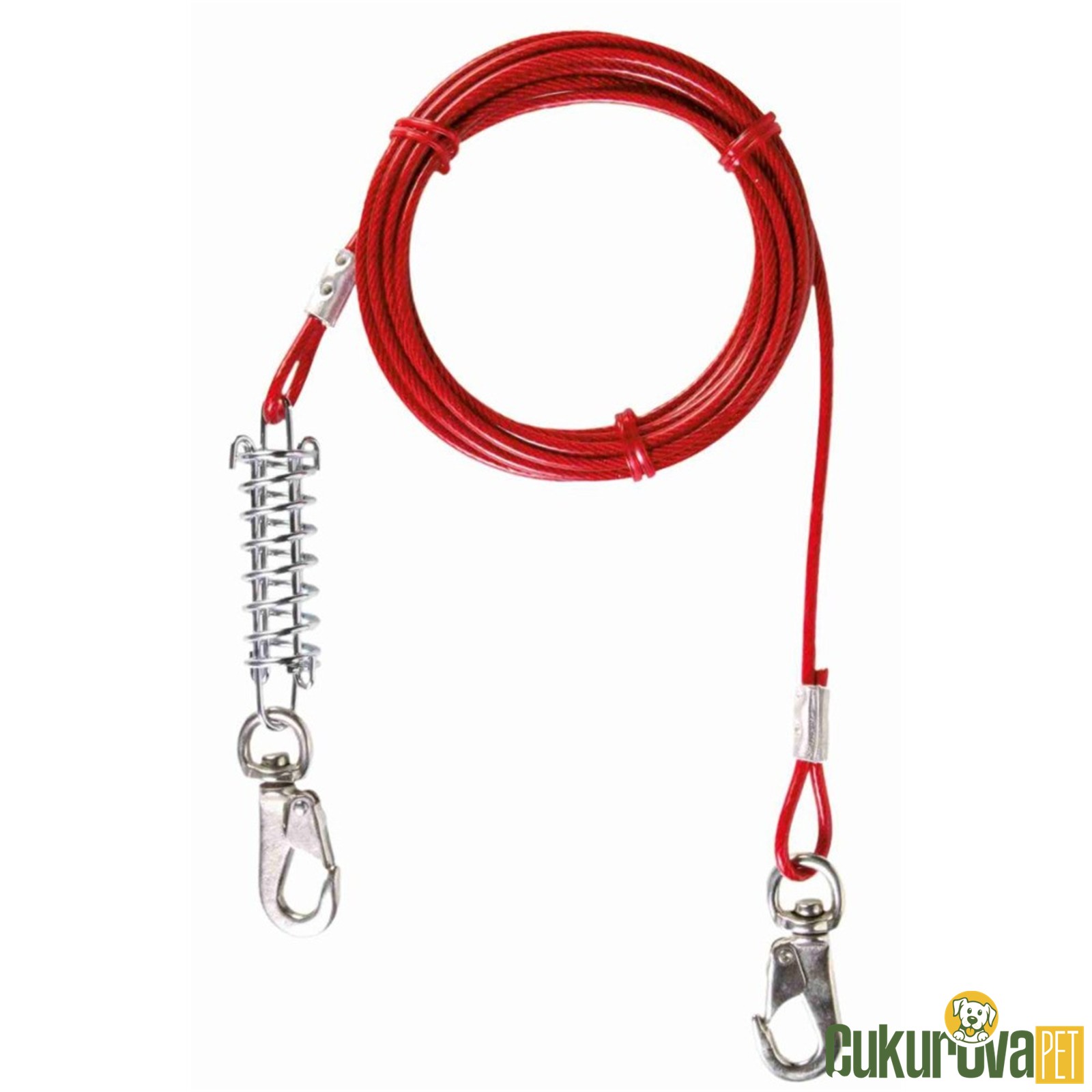 Trixie Köpek Bahçe Bağlama Çeli̇k Halatı 5 M