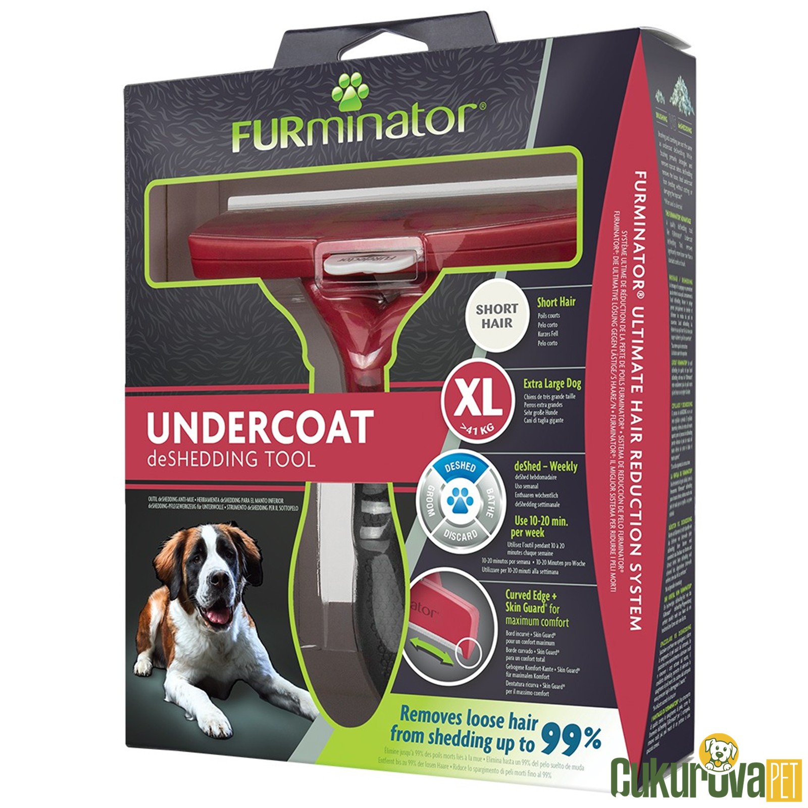 Furminator Shorthair Giant Köpek Tüy Toplama Tarağı