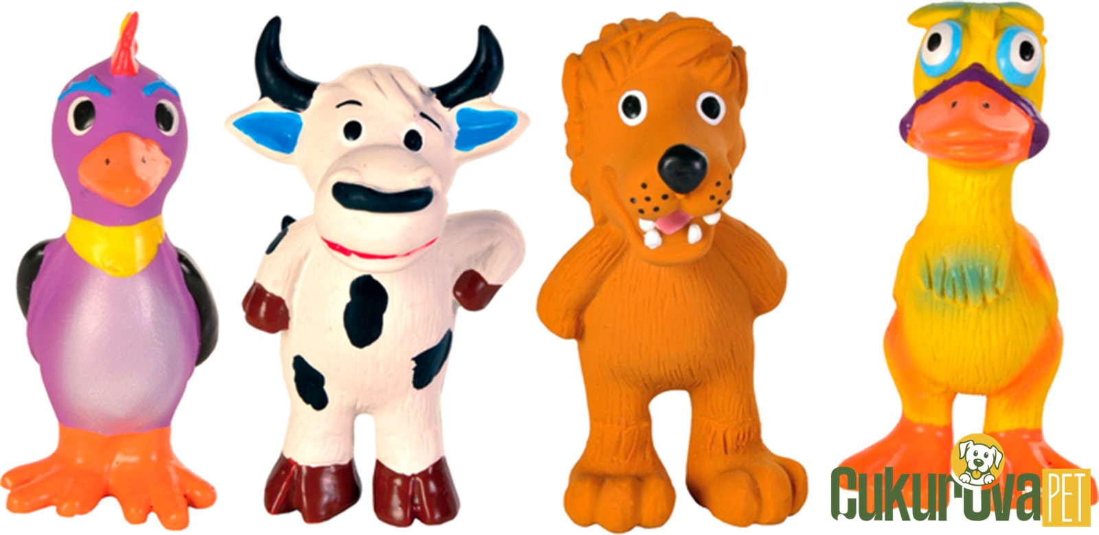 Trixie Lateks Sesli̇ Çeşi̇tli̇ Haycan Fi̇gürlü Köpek Oyuncağı 11 Cm