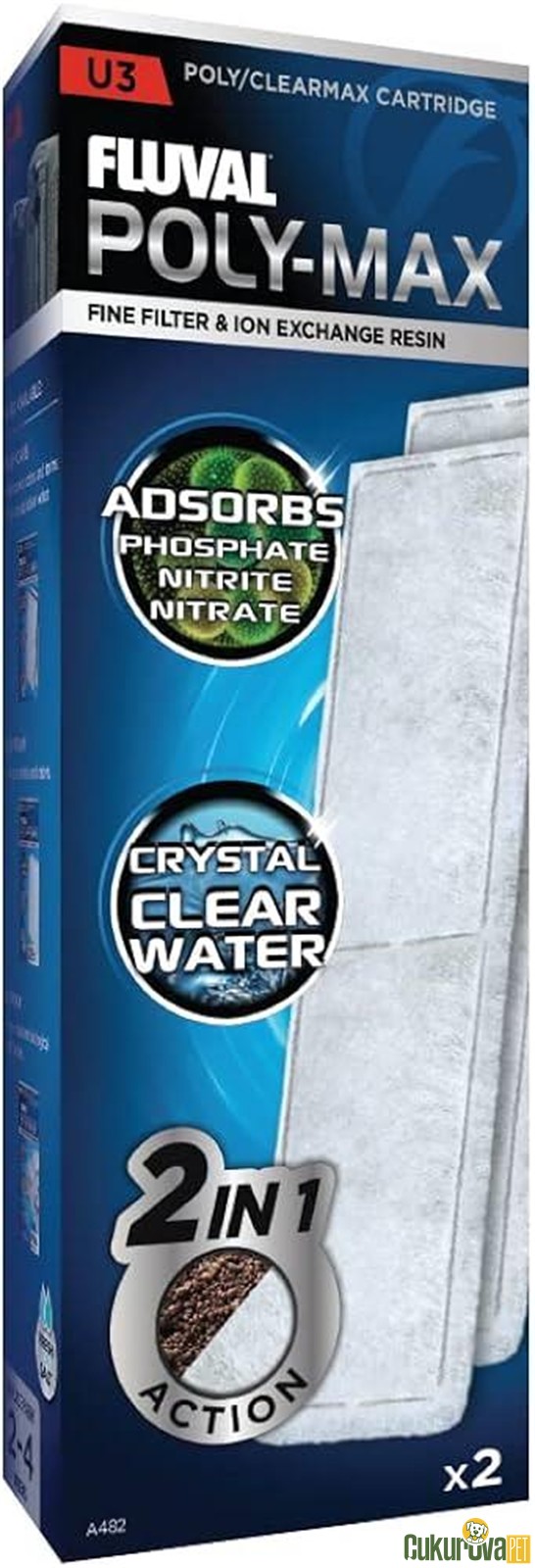 Fluval U3 Clearmax Kartuş 2'li̇ Paket