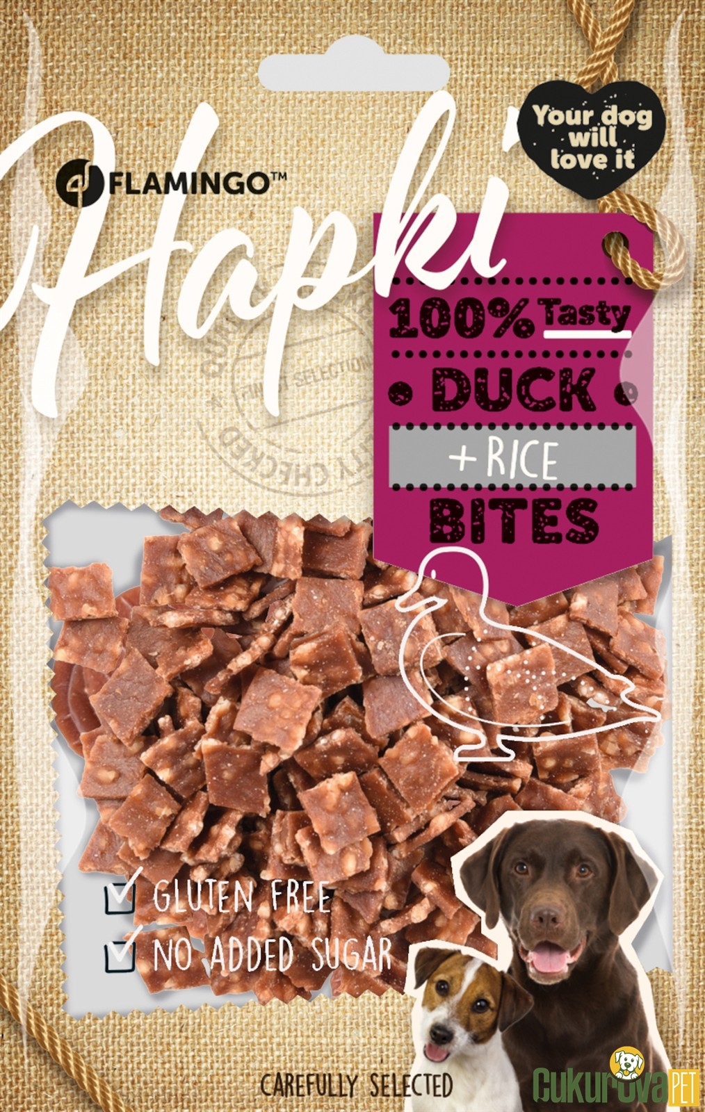 Flamingo Hapki Ördekli̇ Ve Pi̇ri̇nçli̇ Köpek Ödül Maması 85 Gr