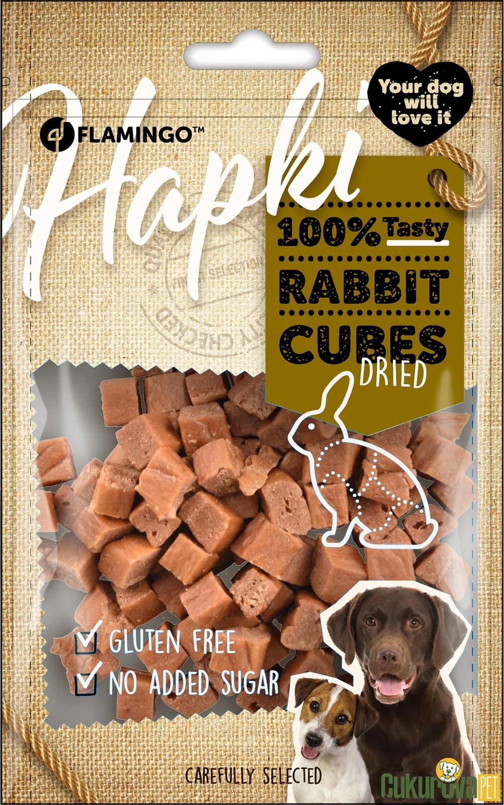 Flamingo Hapki Cubes Tavşan Etli̇ Küpler Köpek Ödülü 85 Gr
