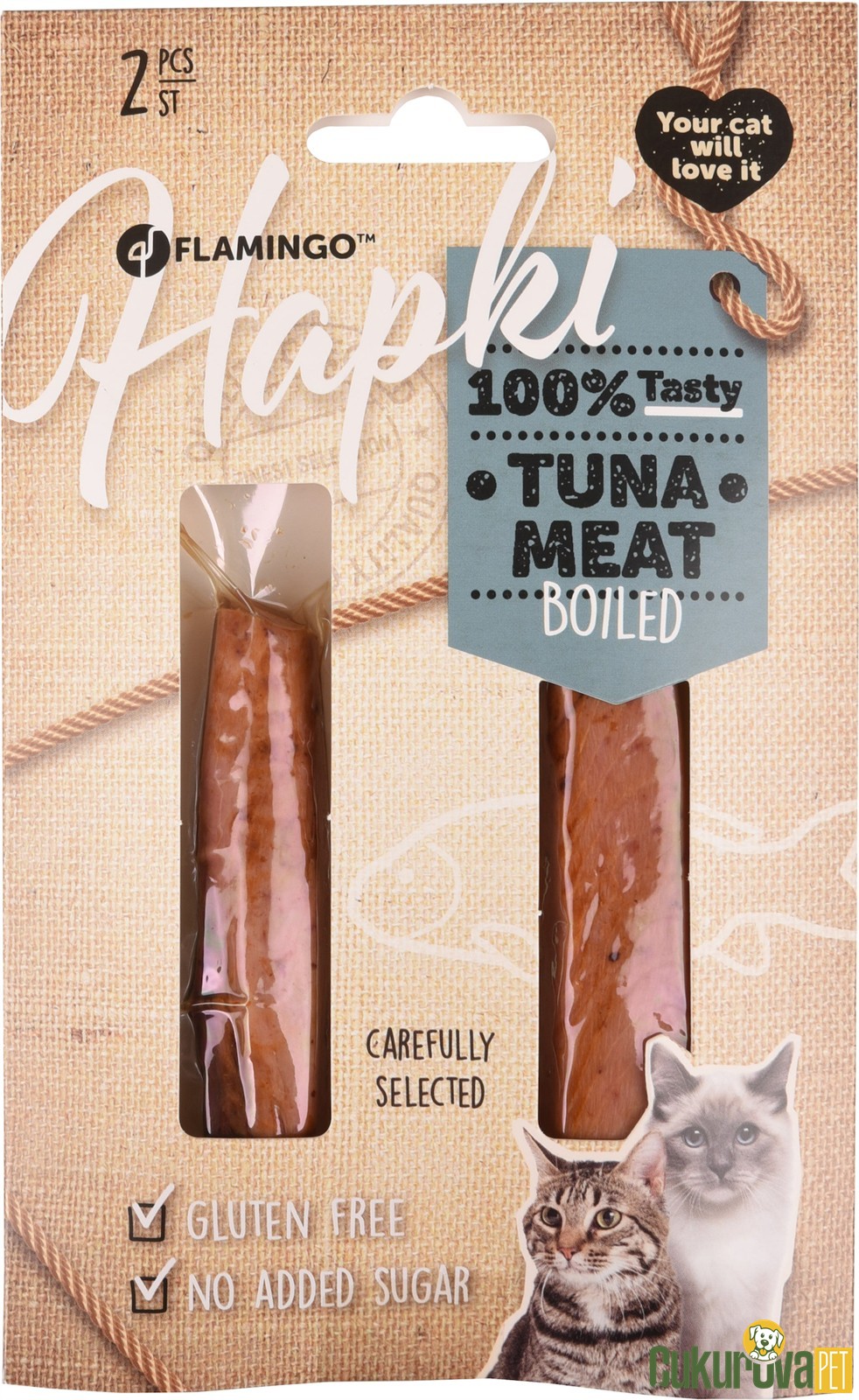 Flamingo Hapki̇ Pişirilmiş Ton Balıklı Kedi̇ Ödül Maması 2'li̇ - 35 Gr