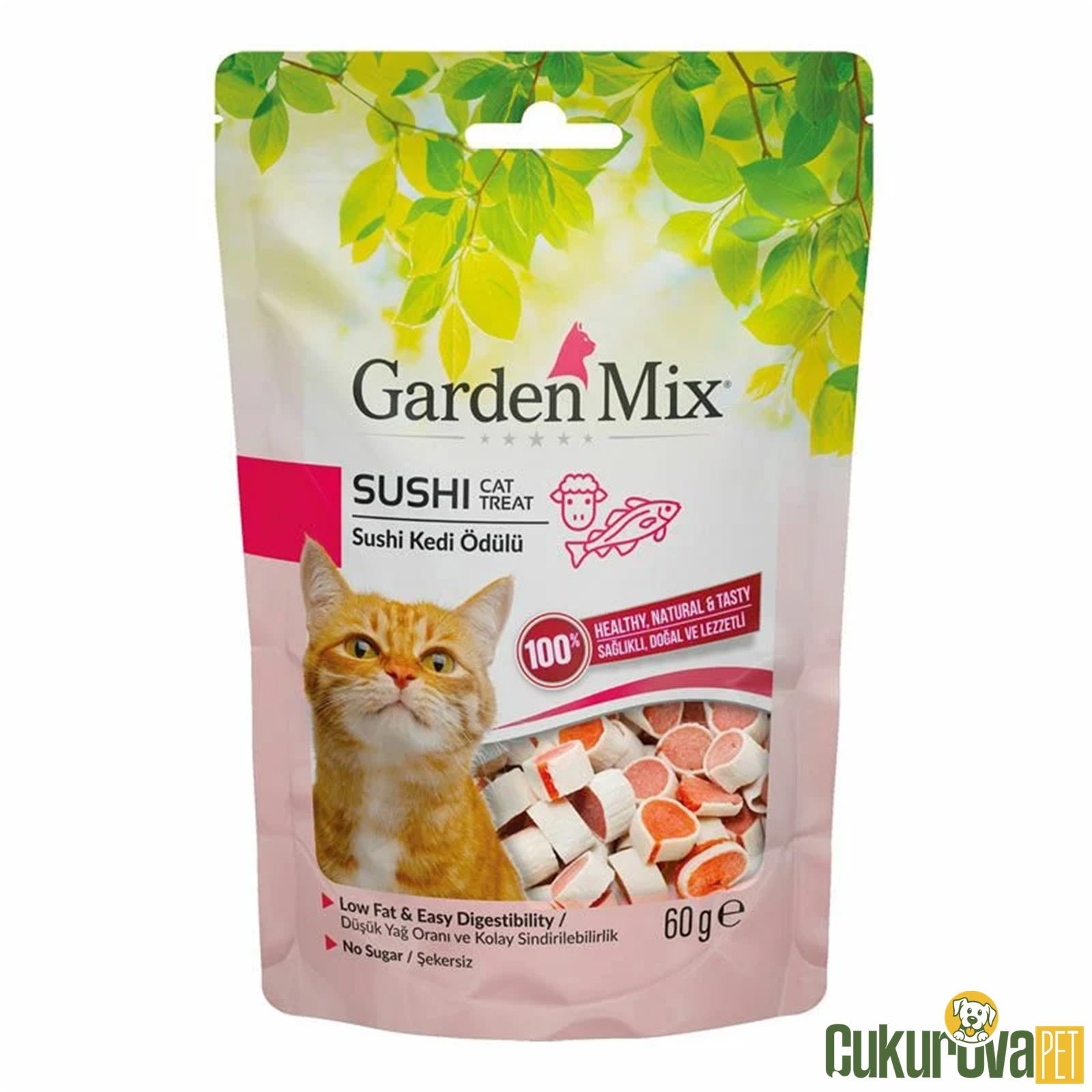 Gardenmix Kuzu Etli̇ Balıklı Sushi̇ Kedi̇ Ödül Tableti 60 Gr