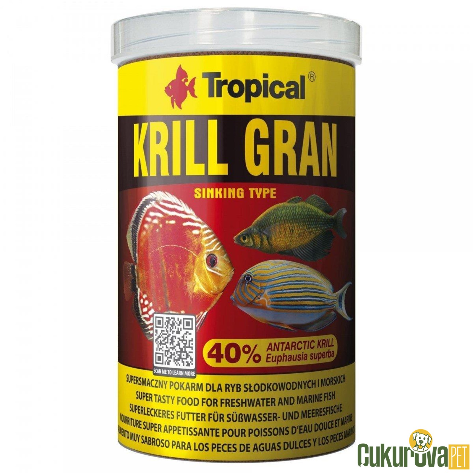 Tropical Krill Gran Granül Yem 250 Ml - 135 Gr