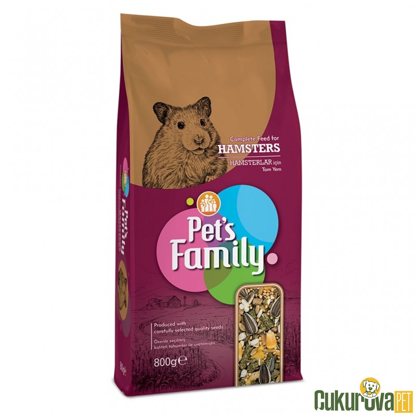 Pet's Family Hamster Kemirgen Yemi 800 Gr