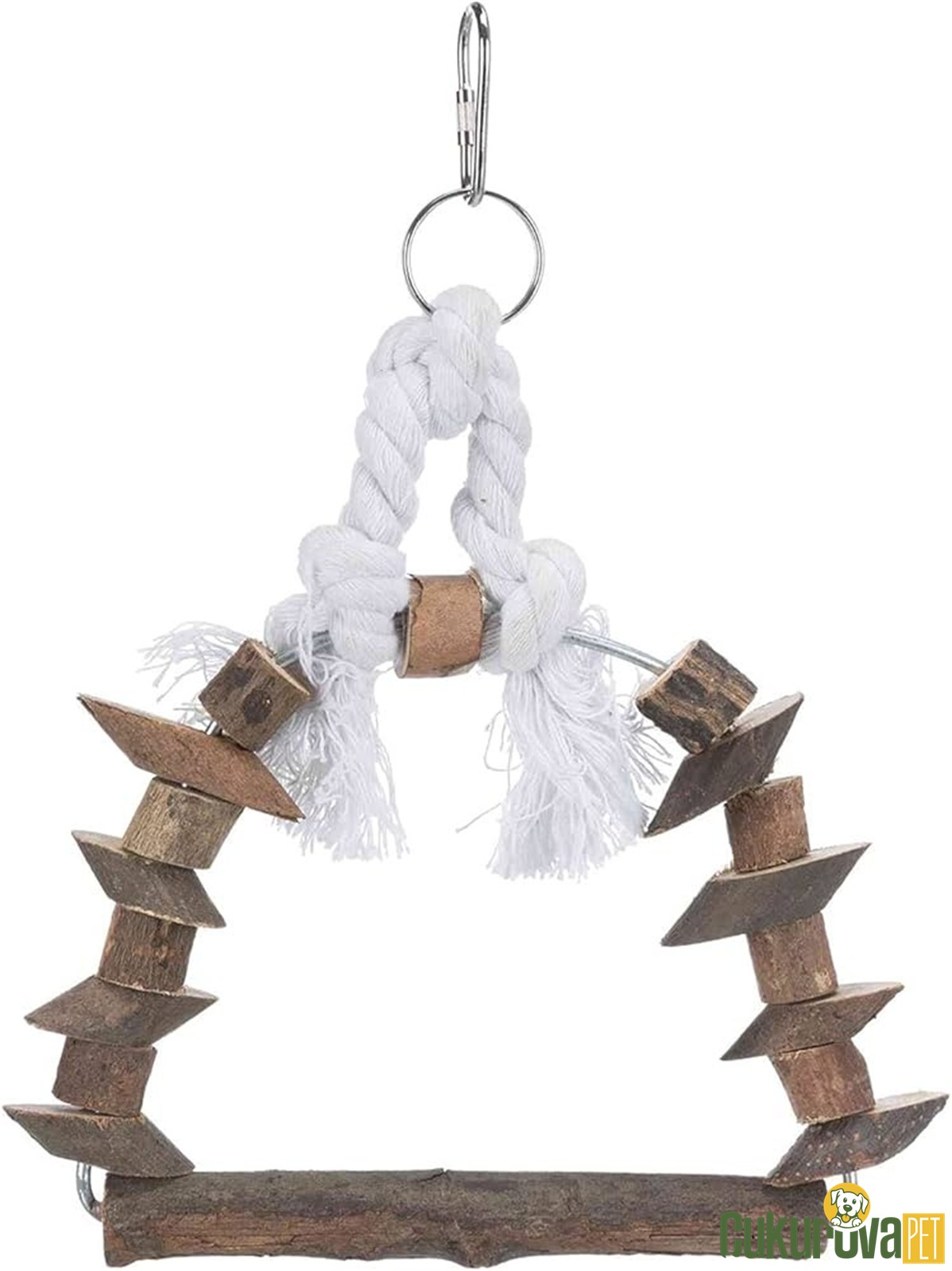 Trixie Doğal Ahşap Kuş Salıncağı 15 x 20 Cm