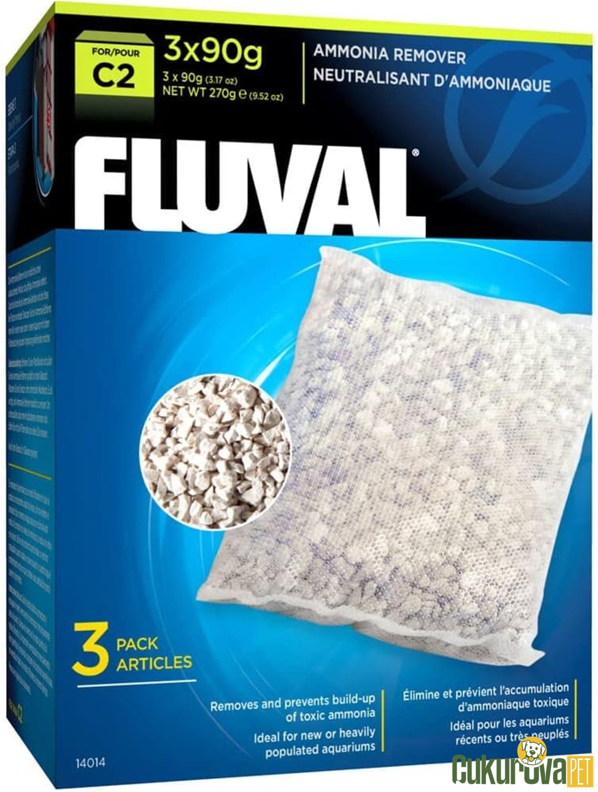 Fluval C 2 Amonyak Gi̇deri̇ci̇ 3 x 90 Gr