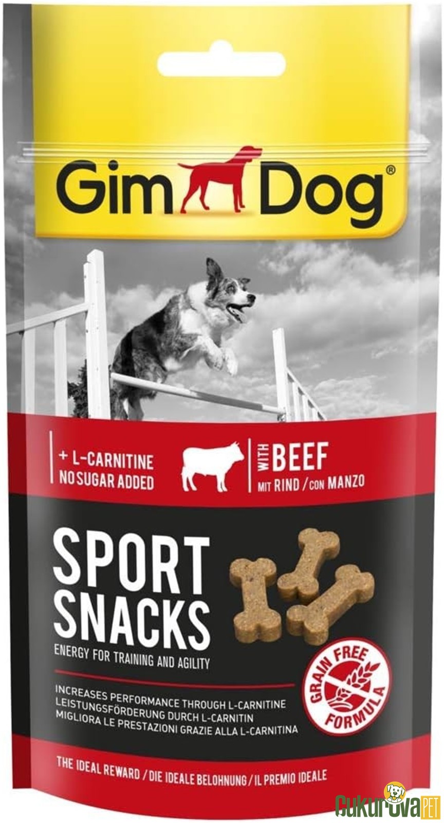 Gimdog Sport Snacks Sığır & L - Carnitinli Köpek Ödül Maması 60 Gr