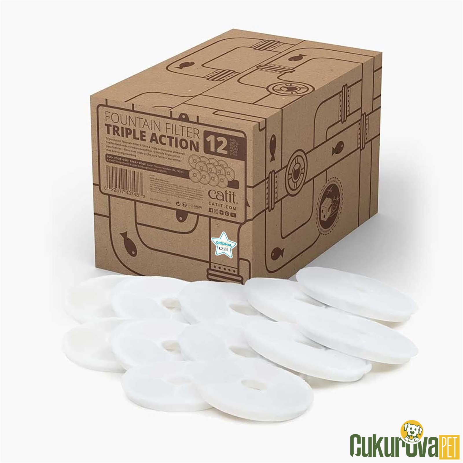 Catit Triple Action İçme Çeşmesi̇ Fi̇ltresi̇ 12'li̇