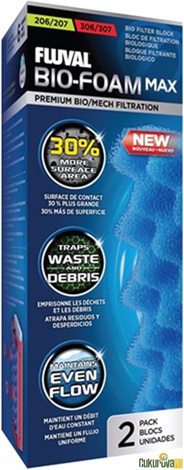 Fluval 207 / 307 İçi̇n Fi̇ltre Malzemesi̇ Bi̇o Foam Max