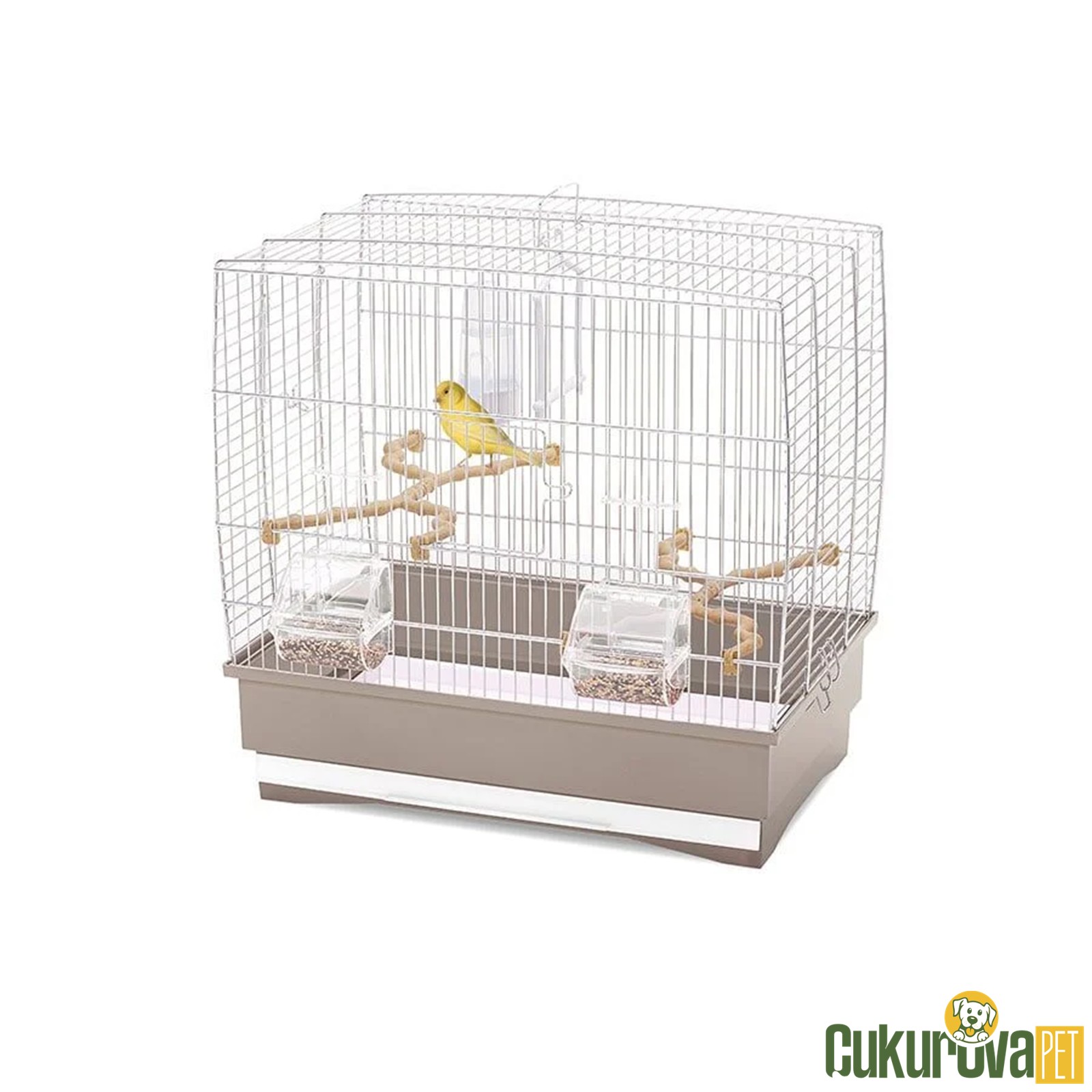Imac Irene 2 Kanarya Kuş Kafesi Bej - 45 x 27 x 43 Cm