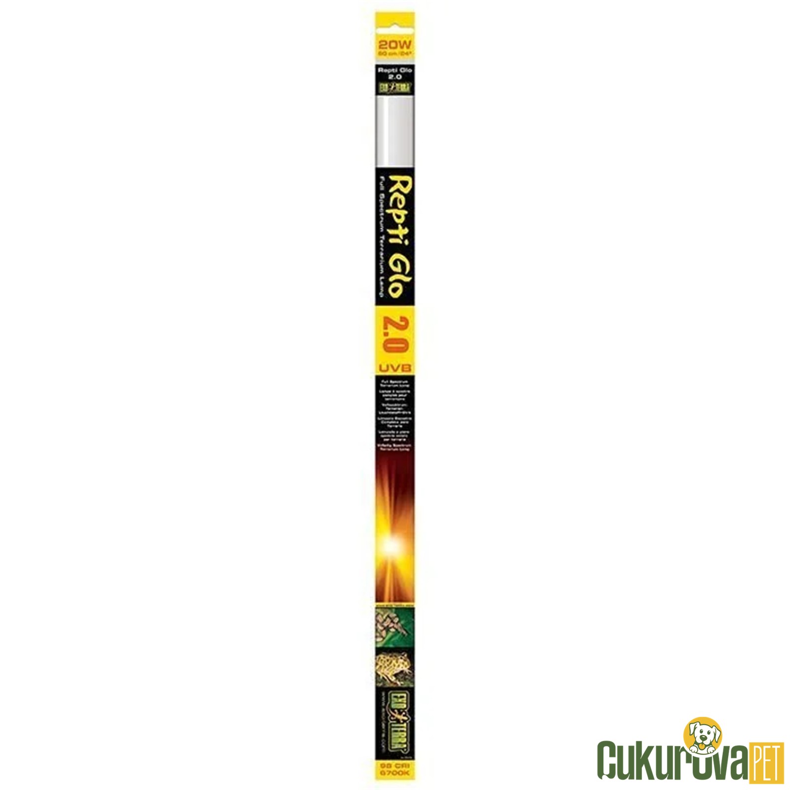 Exo Terra Repti Glo 2.0 Uvb Teraryum Florasanı 20 W / 60 Cm