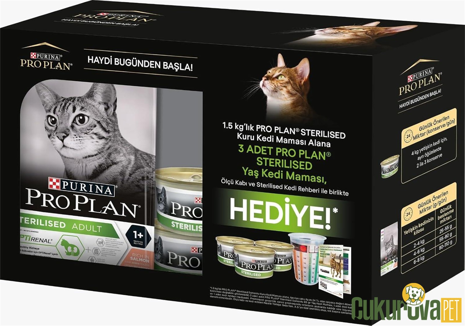Pro Plan Sterilised Somonlu Kısırlaştırılmış Kedi Maması 1.5 Kg + Hediye