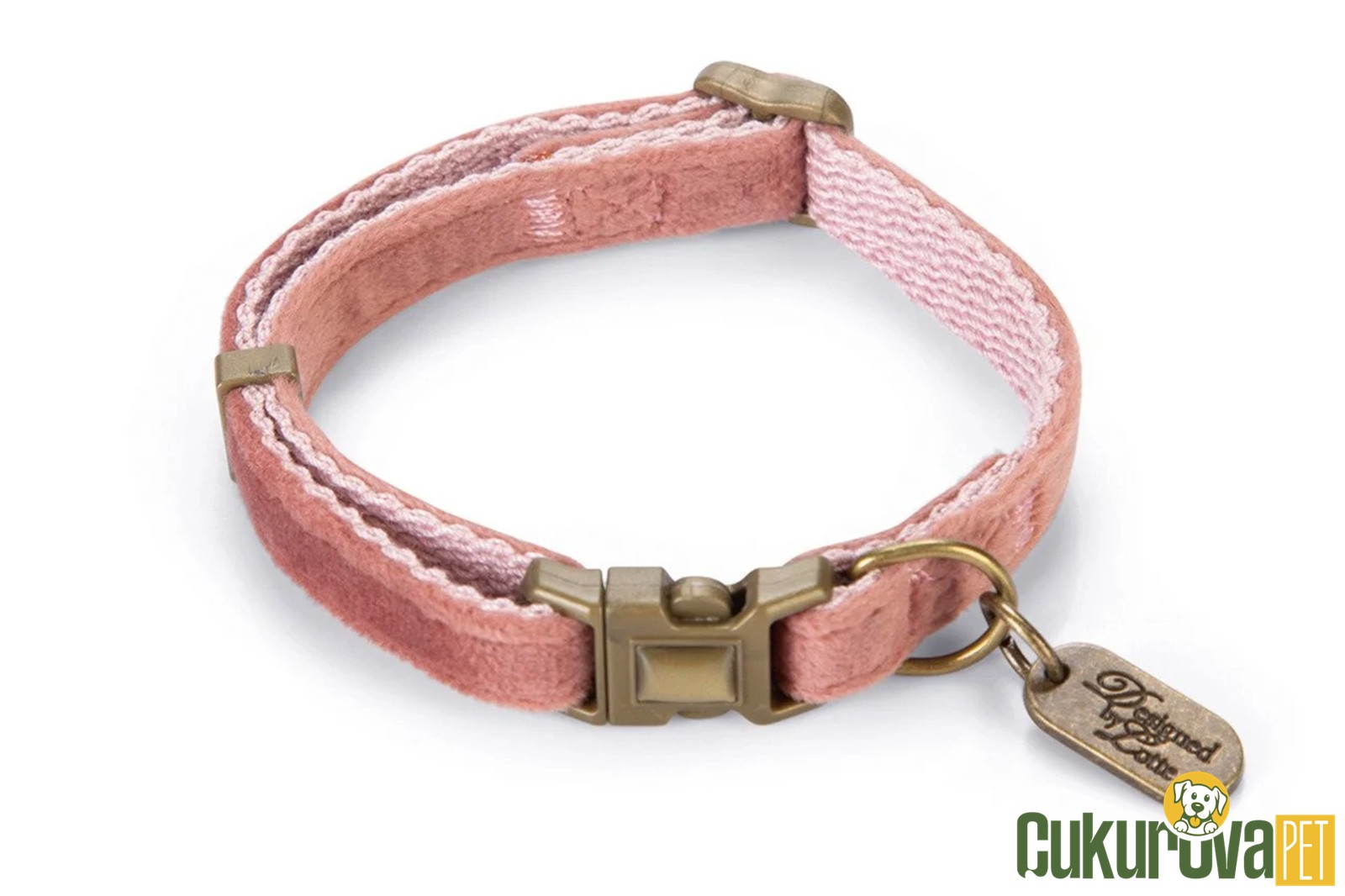 Karlie Lotte Pembe Kedi̇ Boyun Tasmasi 10 Mm x 30 Cm