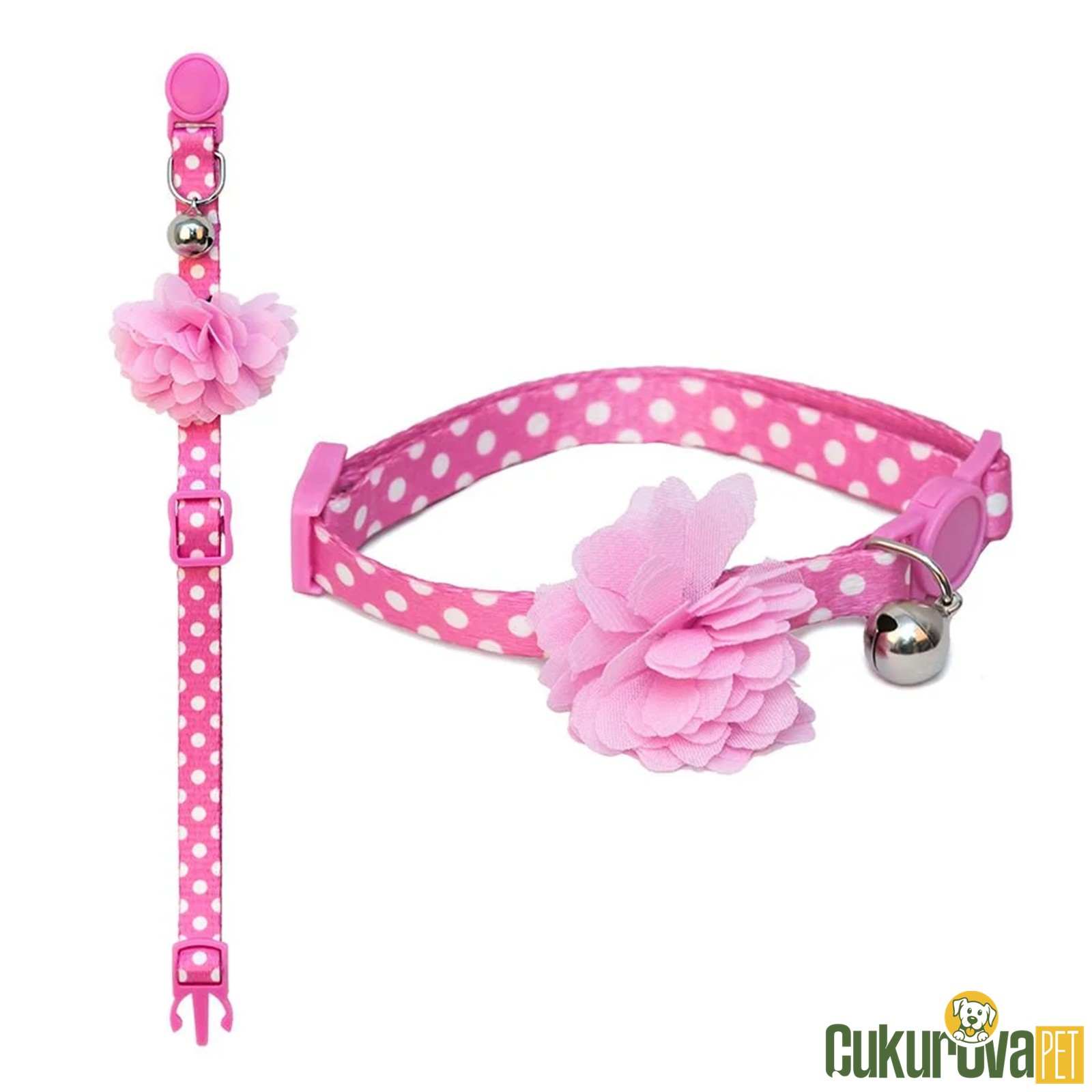 Eastland Pembe Çi̇çekli̇ Kedi̇ Boyun Tasması