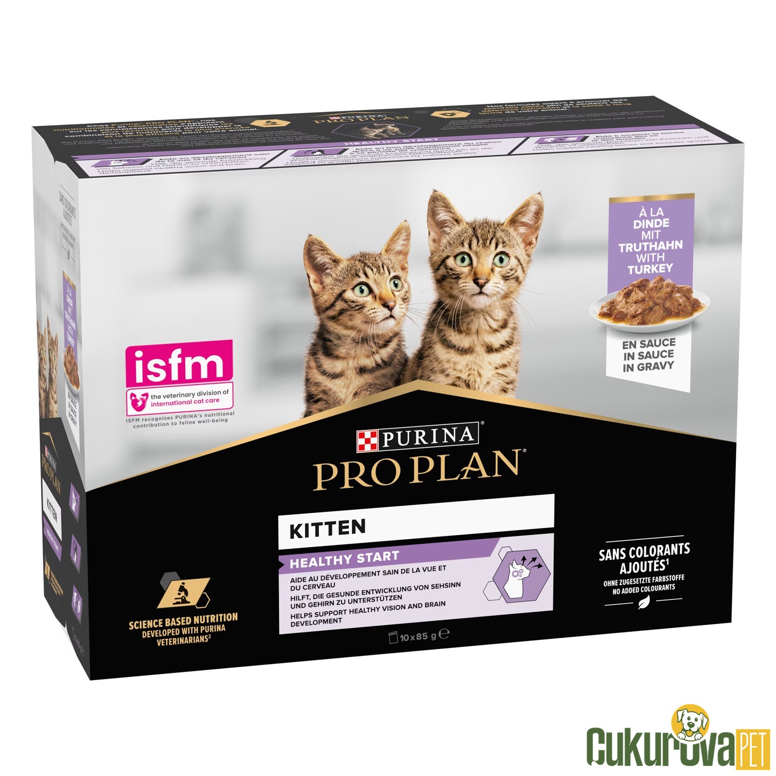 Pro Plan Kitten Healty Start Hindili Yavru Kedi Yaş Maması 85 Gr - 10 Adet