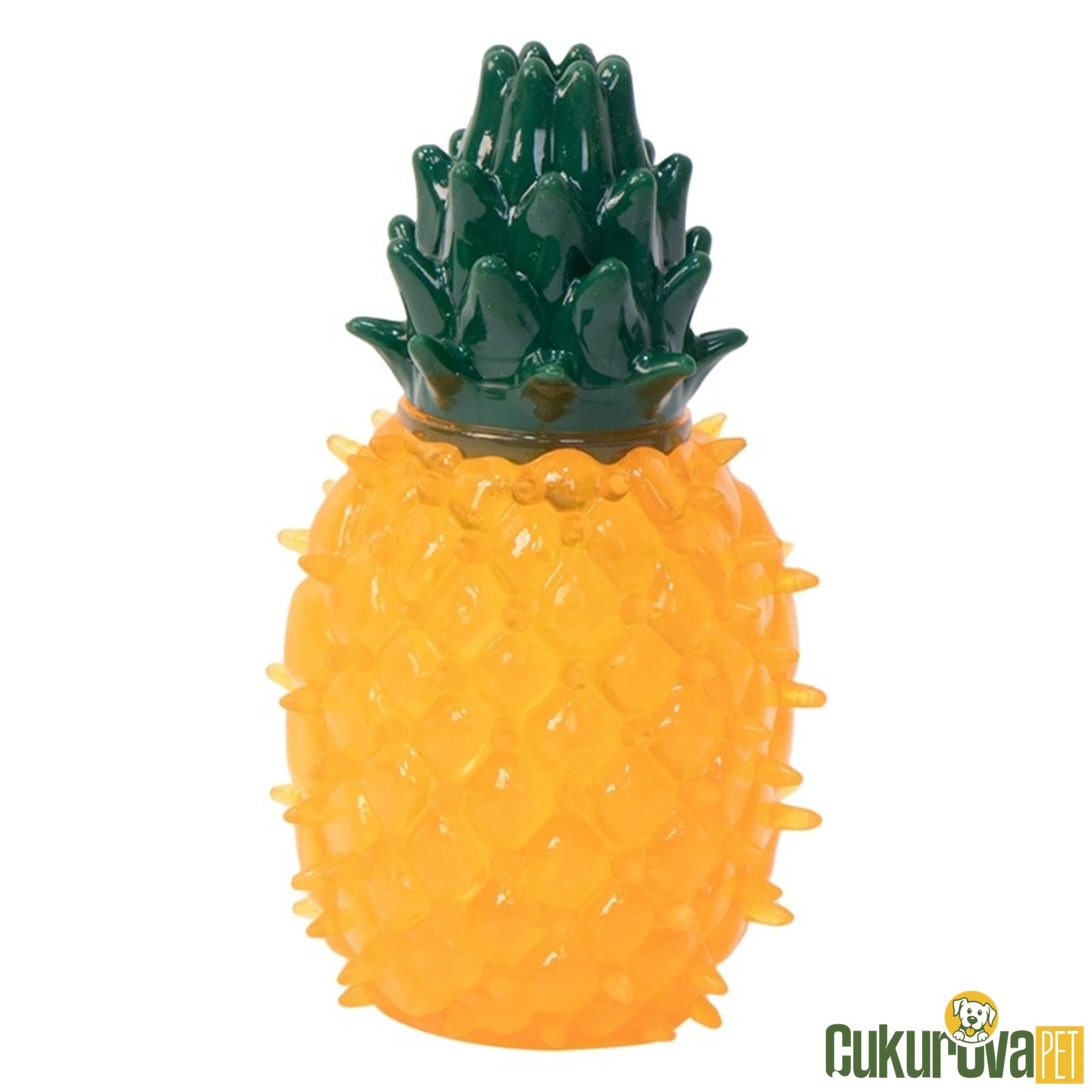 Eastland Köpek Oyuncağı Öten Plastik Ananas 12 x 7 Cm